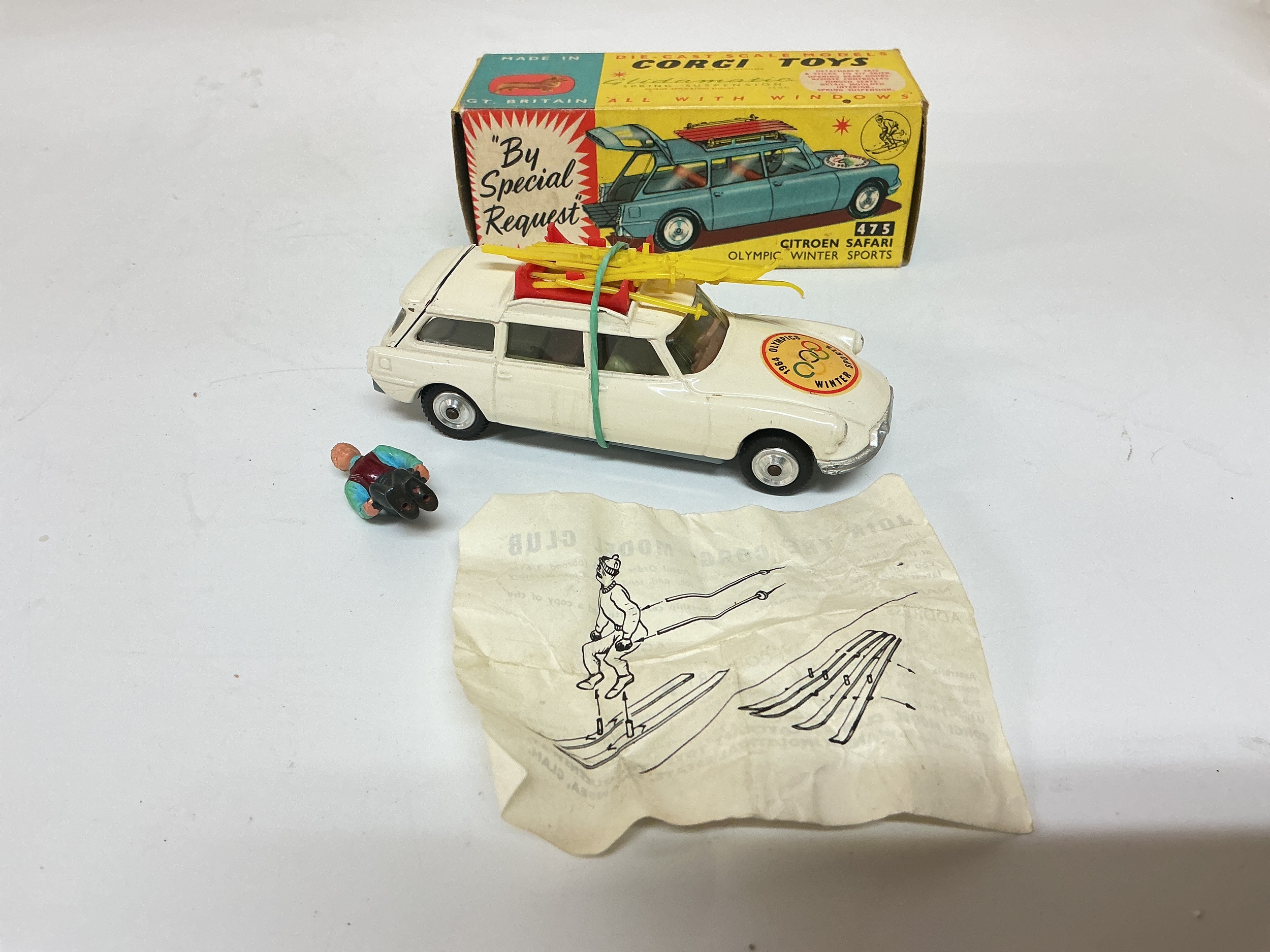 A Boxed Citroen Safari Olympic Winter Sports. Complete With Skier #475