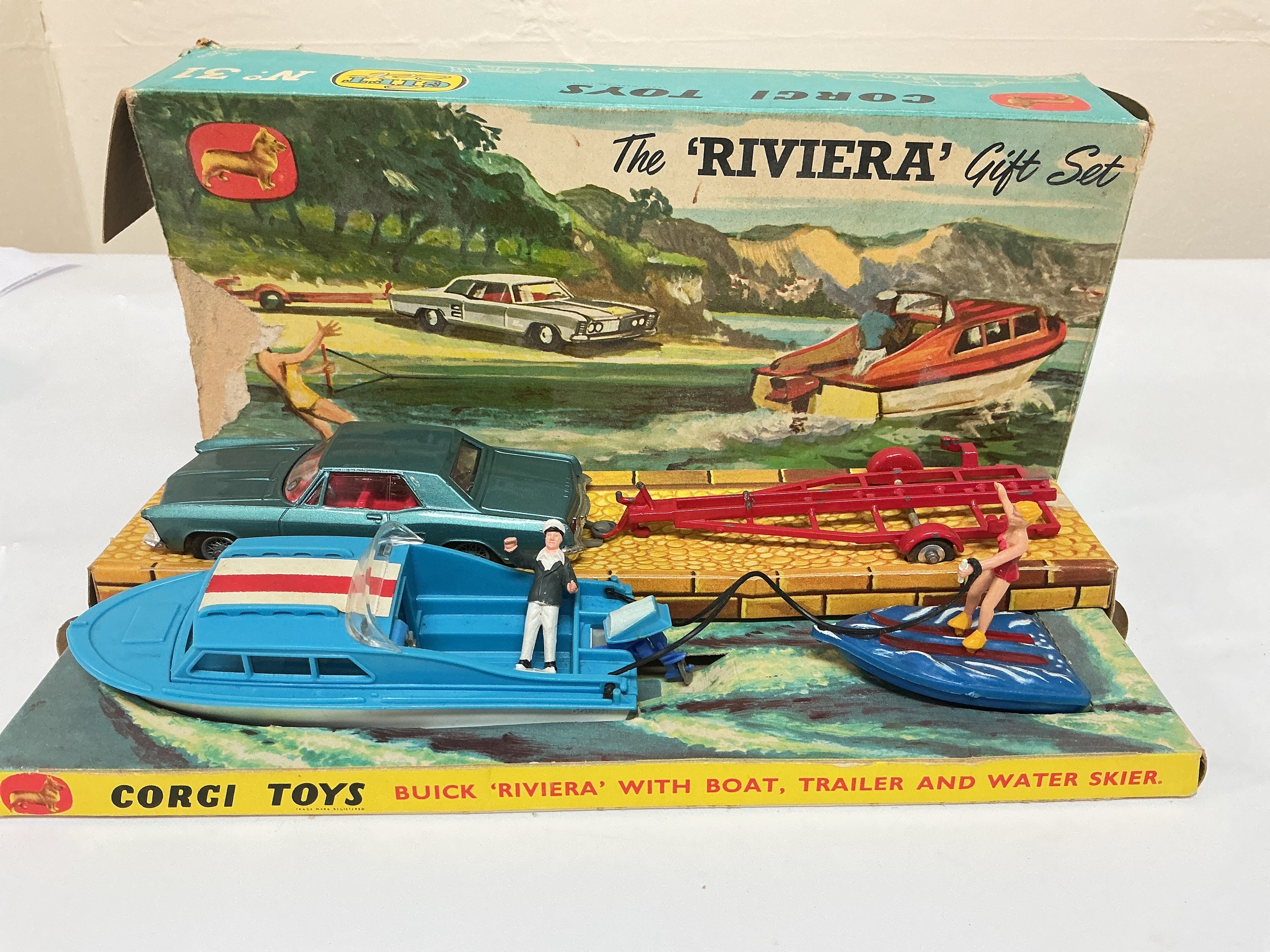 A Boxed Corgi The Rivera Gift Set #31. Box I'd Worn,