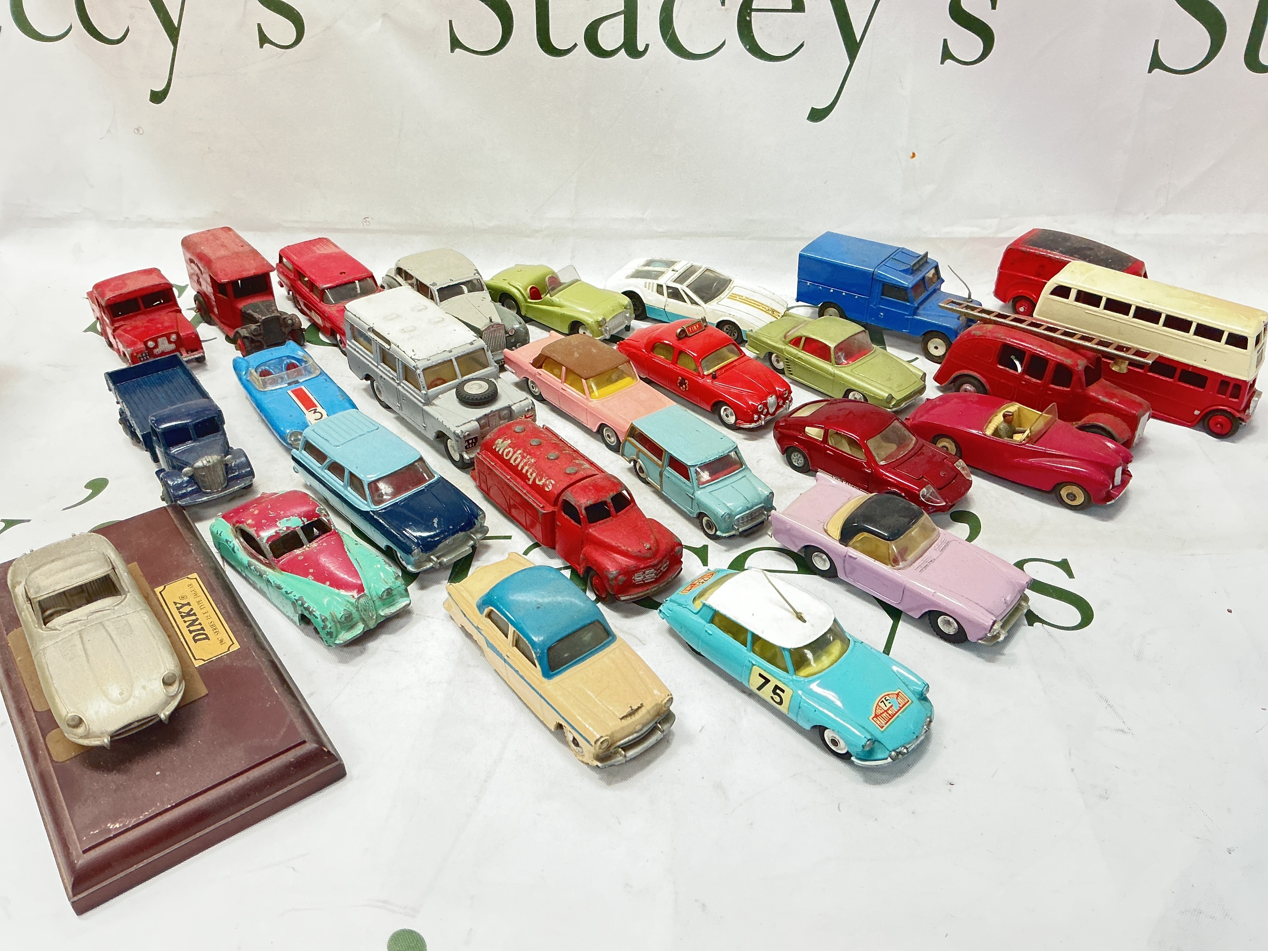 A Collection Of Playworn Diecast Including Dinky, Spot-On And Corgi. No Reserve.