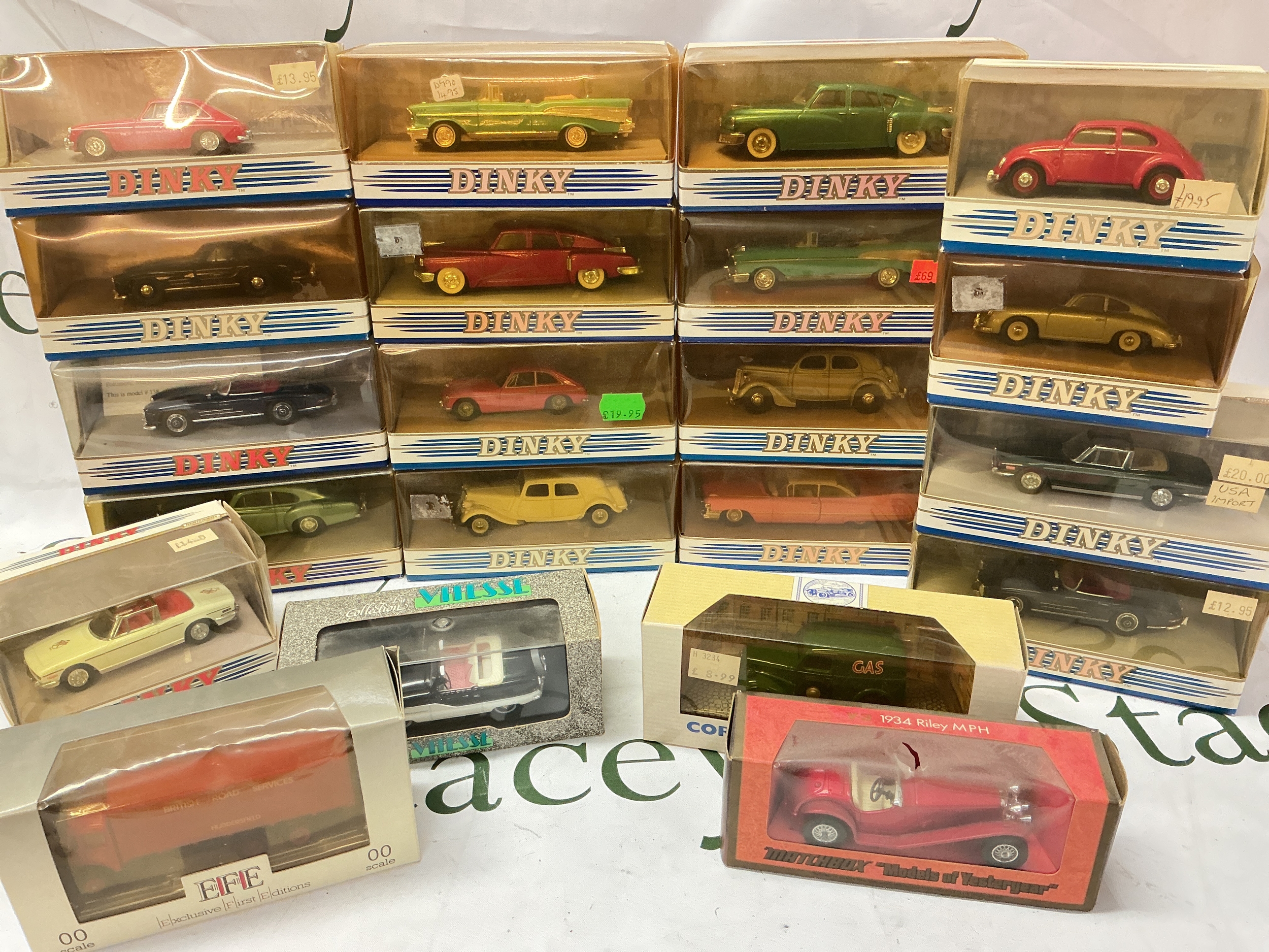 A Box Containing Mostly Matchbox/Dinky Boxed Diecast. No Reserve.