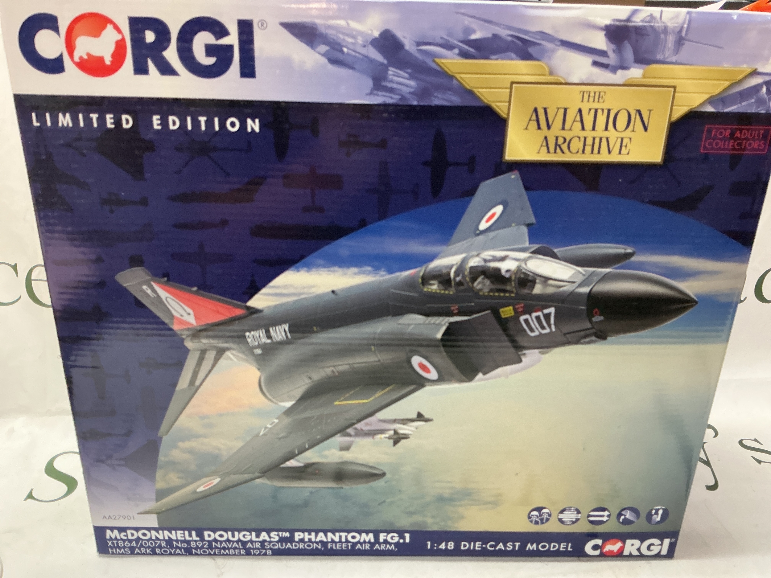 A Boxed Corgi Aviation Archive McDonnell Douglas Phantom F.G.1 #AA27901. 1/72 Scale.