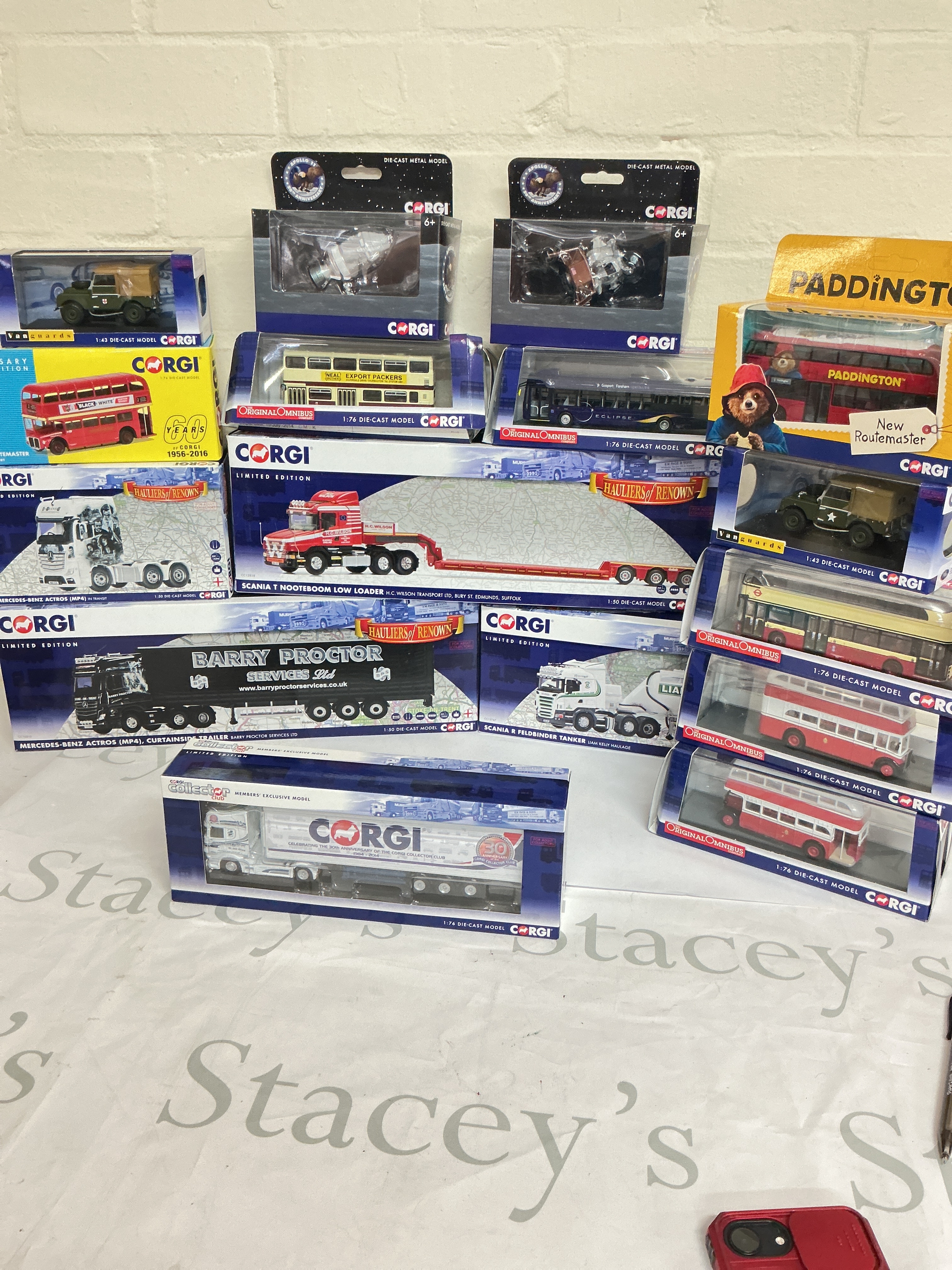 A Collection Of Boxed Corgi Buses, Haulers. Etc.