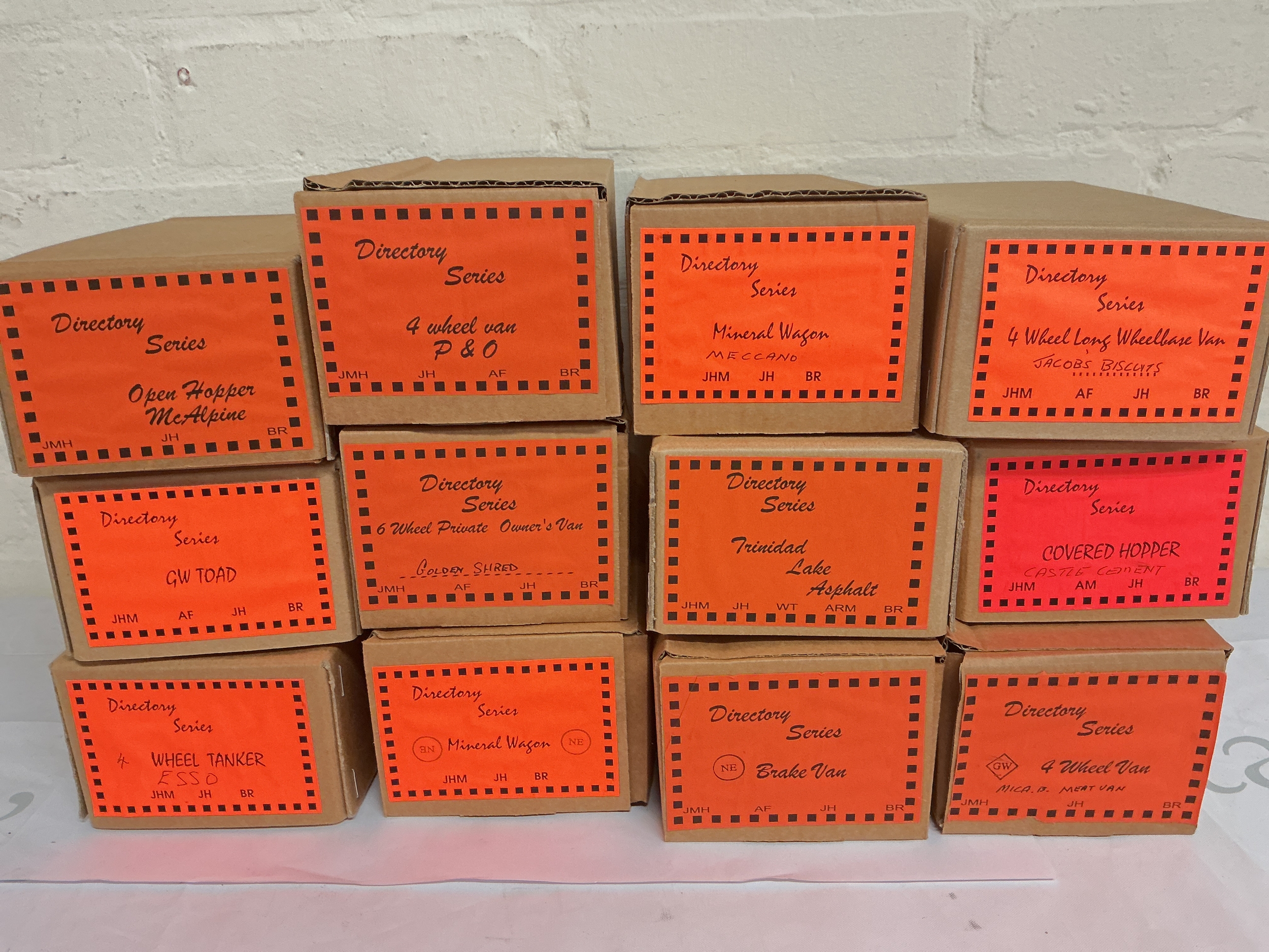 A Small Collection Of Boxed 0 Gauge Directory Serries Wagons And Vans.