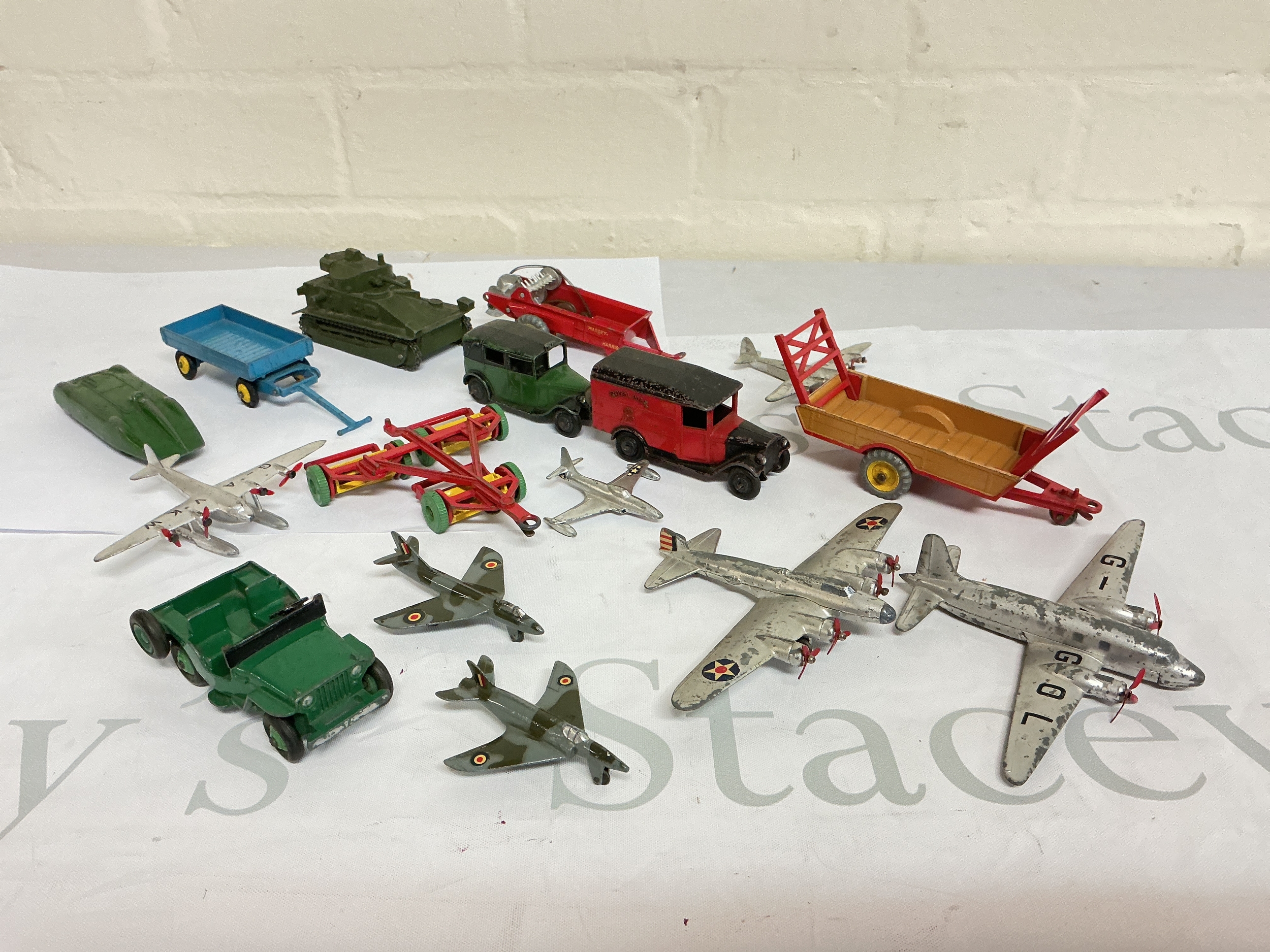 A Small Collection Of Playworn Dinky Dicast. No Reserve.
