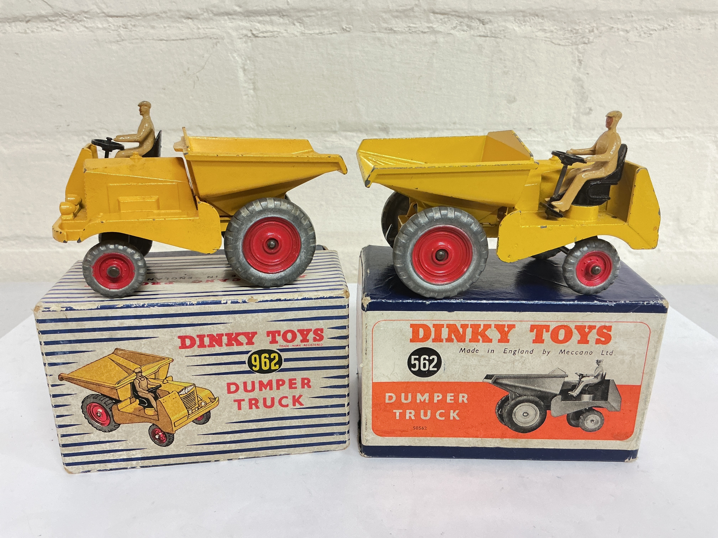 2 Boxed Dinky Toys Dumper Trucks #S 962 And 562. No Reserve.
