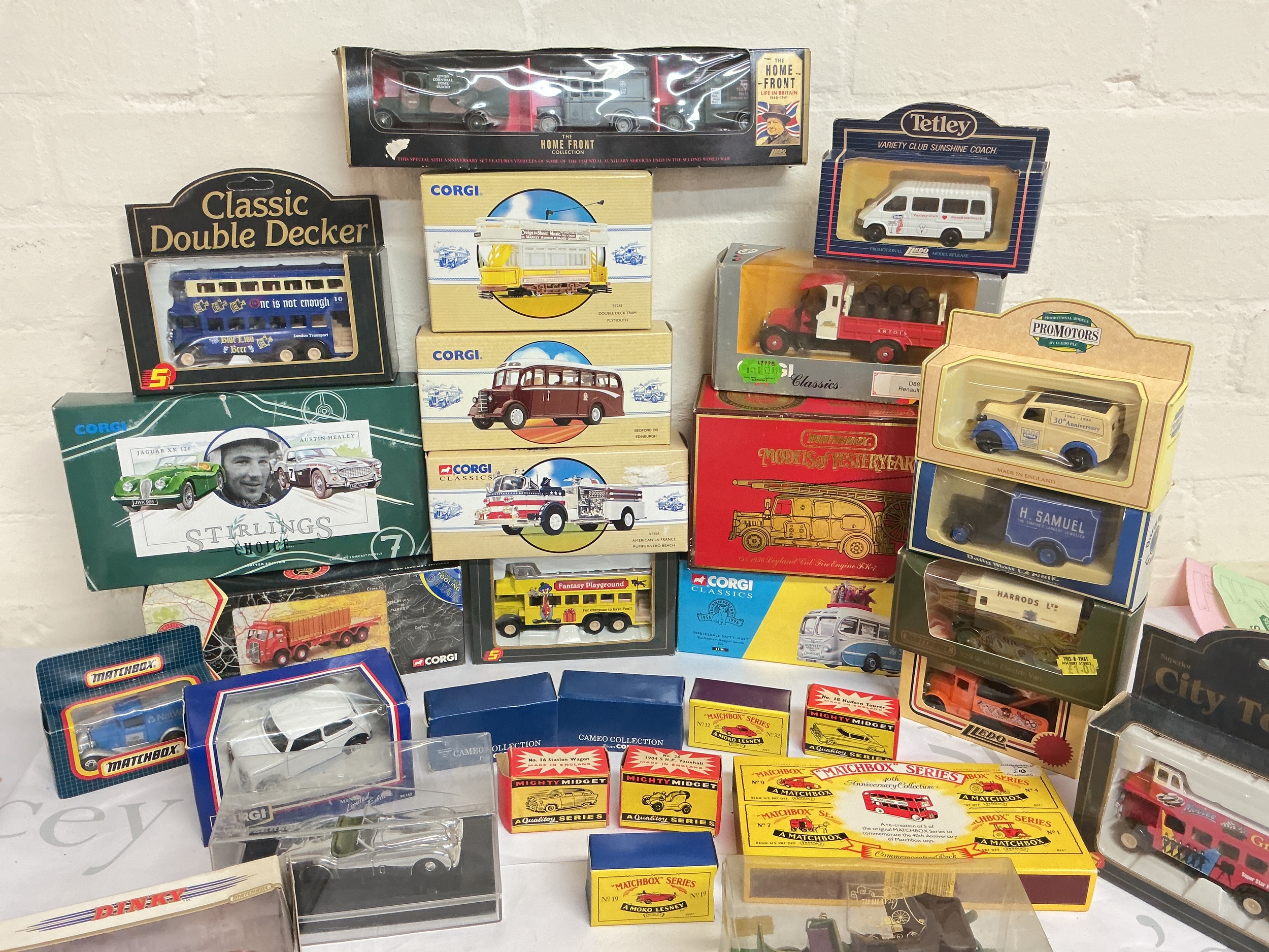 A Box Containing Boxed Models Of Yesteryear. Corgi Classics, Mighty Midget Etc, No Reserve.