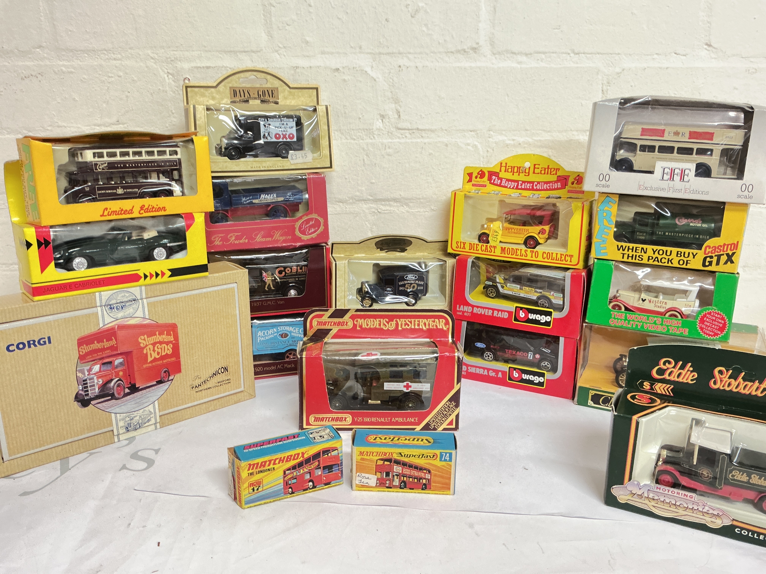 A Collection Of Various Boxed Diecast Including Burago, matchbox, Corgi And Loose. No Reserve.