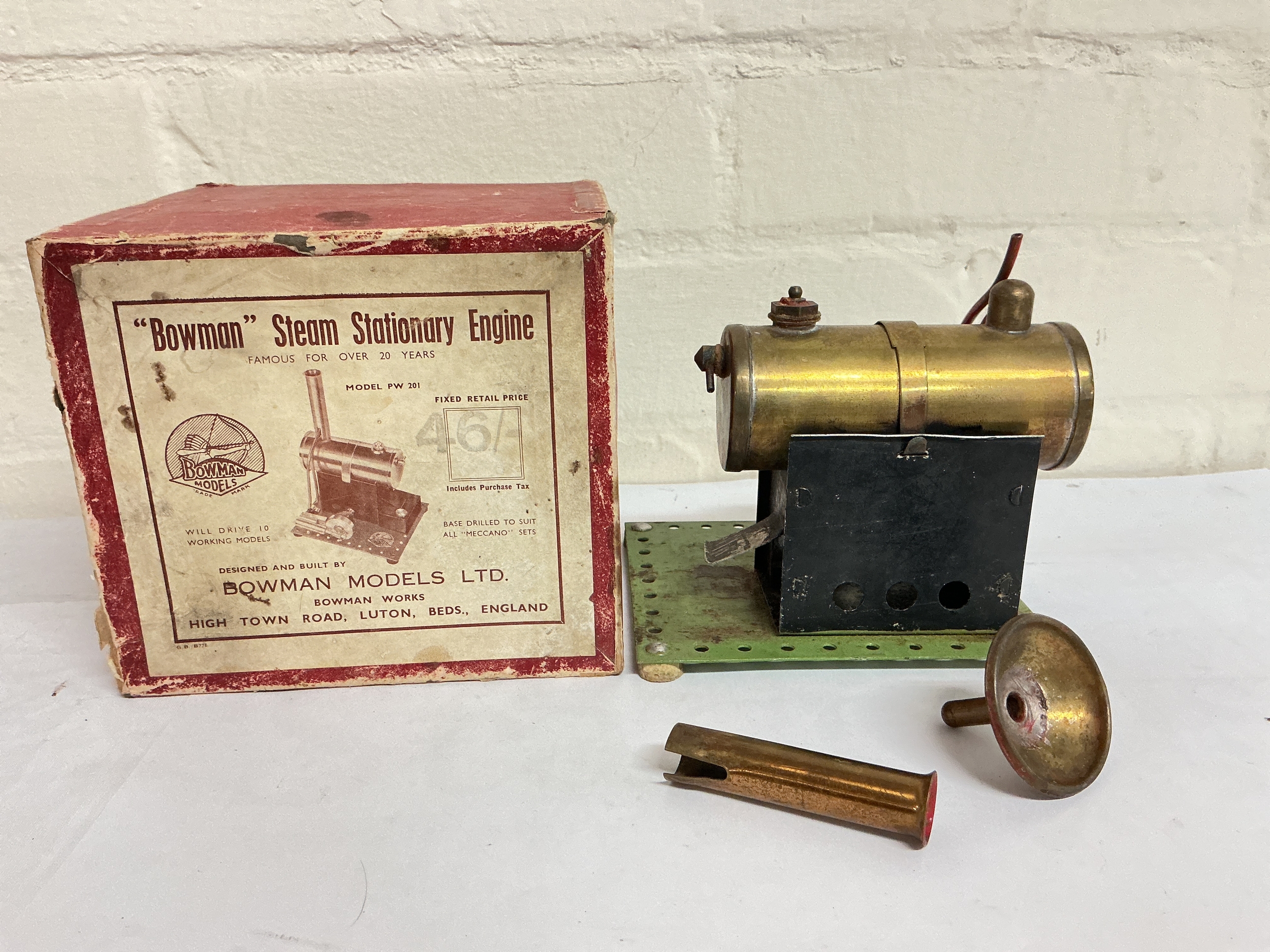 A Boxed Bowman Steam Stationary Engine. No Reserve.