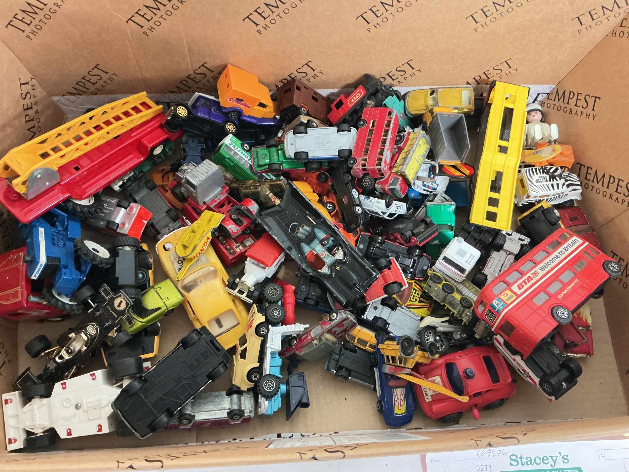 A Box Containing A Collection Of Playworn Diecast, No Reserve.