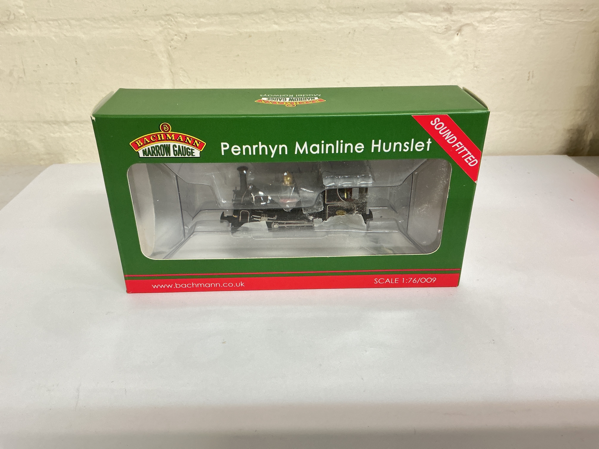 A Boxed Bachmann Narrow Gauge Mainline Hunslet 0-4-OST Blanche Penrhyn Quarry Railway Limed Black #391-124SF. No Reserve.