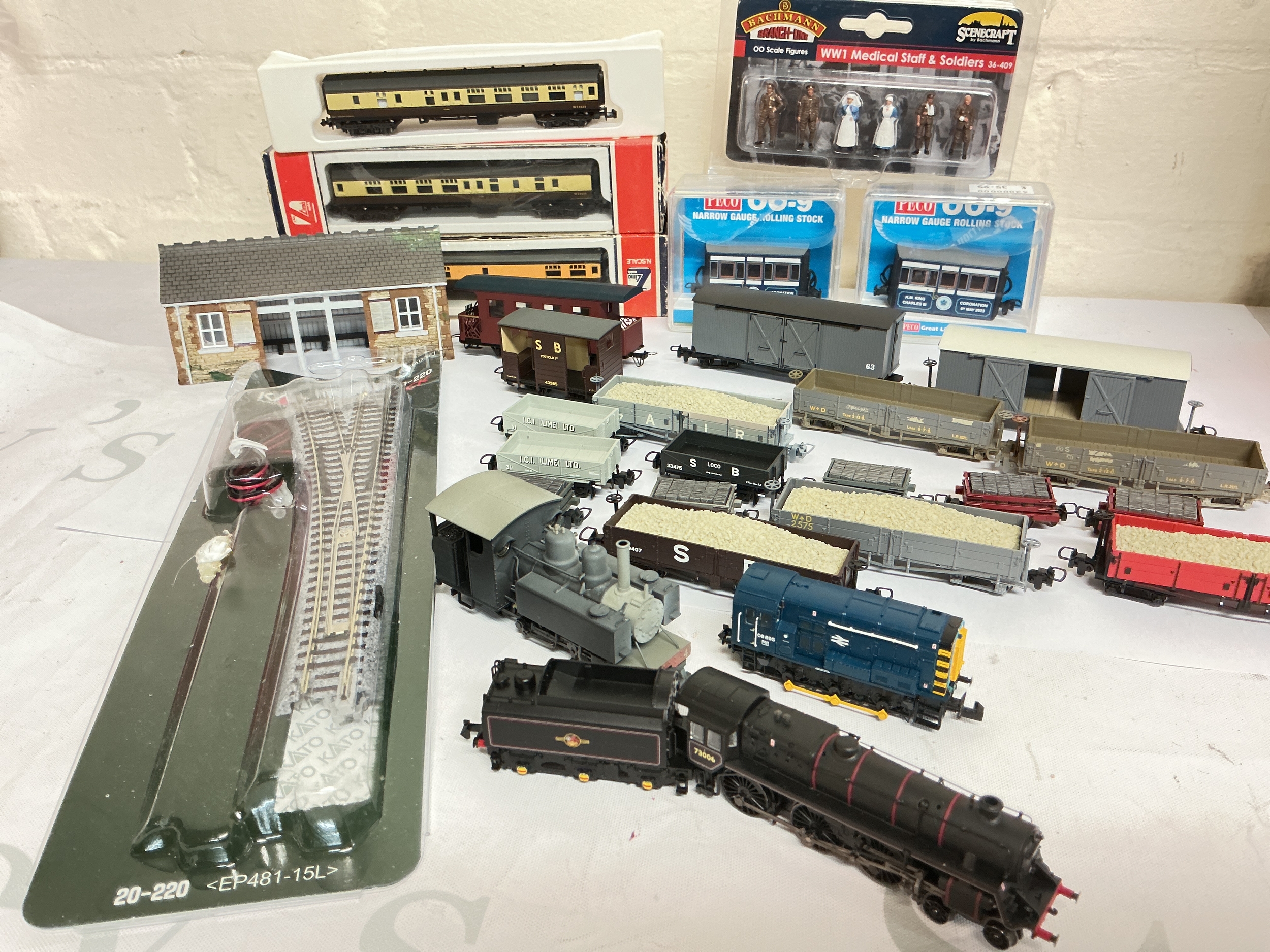 A Collection Of Narrow/N Gauge Locomotives And Accessories. No Reserve.