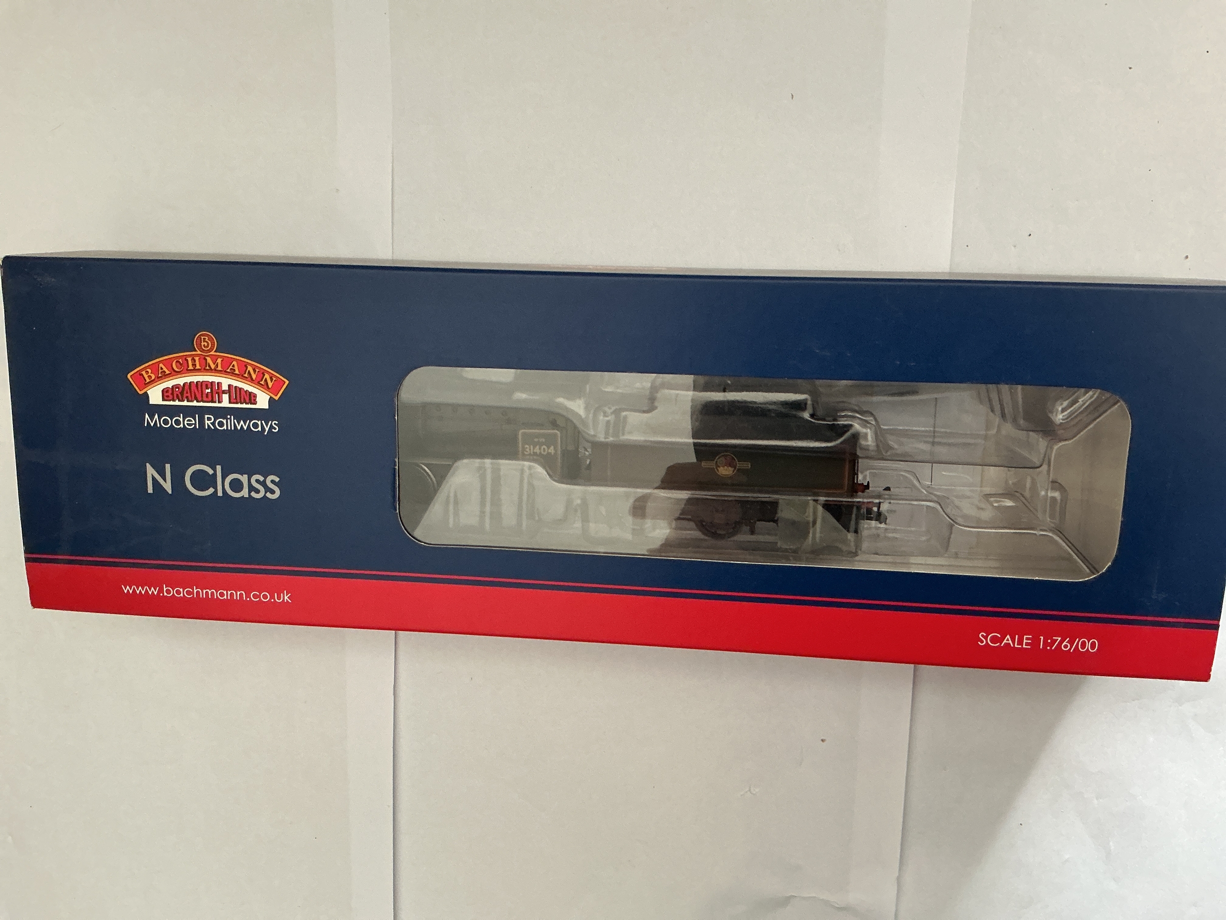 A Boxed Bachmann Branch-line N Class 31404 BR Black Late Crest Weathered 00 Gauge Locomotive. 32-154A DCC. No Reserve.