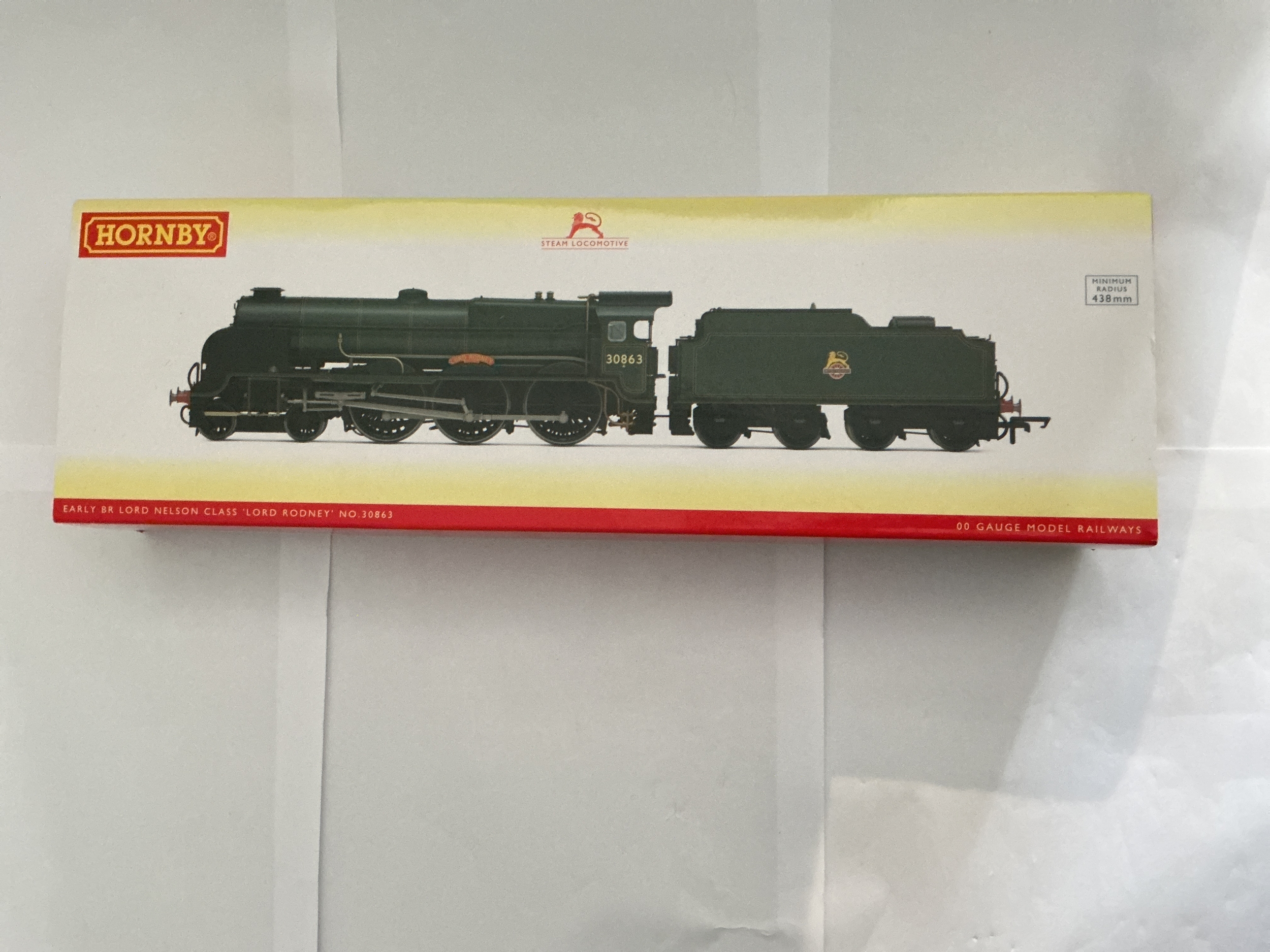 A Boxed Hornby BR Early Lord Nelson Class Lord Rodney 30863 00 Gauge Locomotive. #R3635 DCC. No Reserve. 