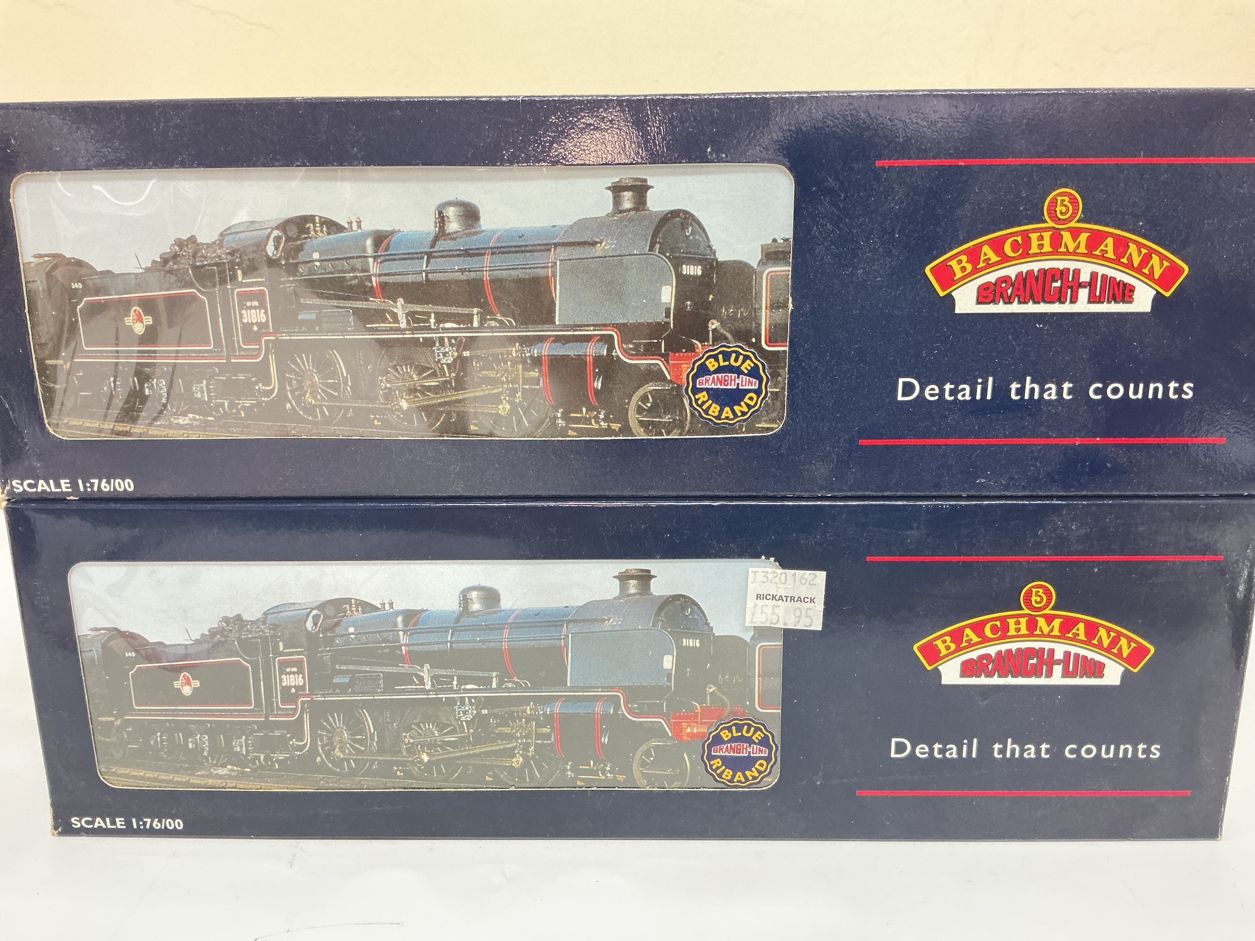 2 X Boxed Bachmann 00 Gauge locomotives, A N Class 31860 BR Lined Black E/Emblem #32-151 And A N Class 31401 BR Black L/Crest Slope Sided Tender #32-162. No Reserve.