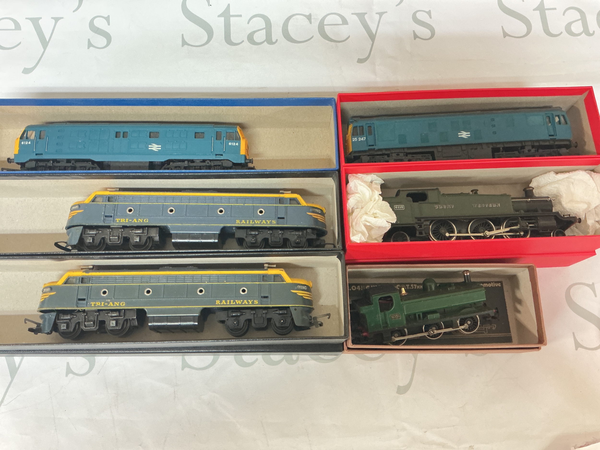 6 x 00 Gauge Locomotives Including Tri-Ang And Hornby. No Reserve.