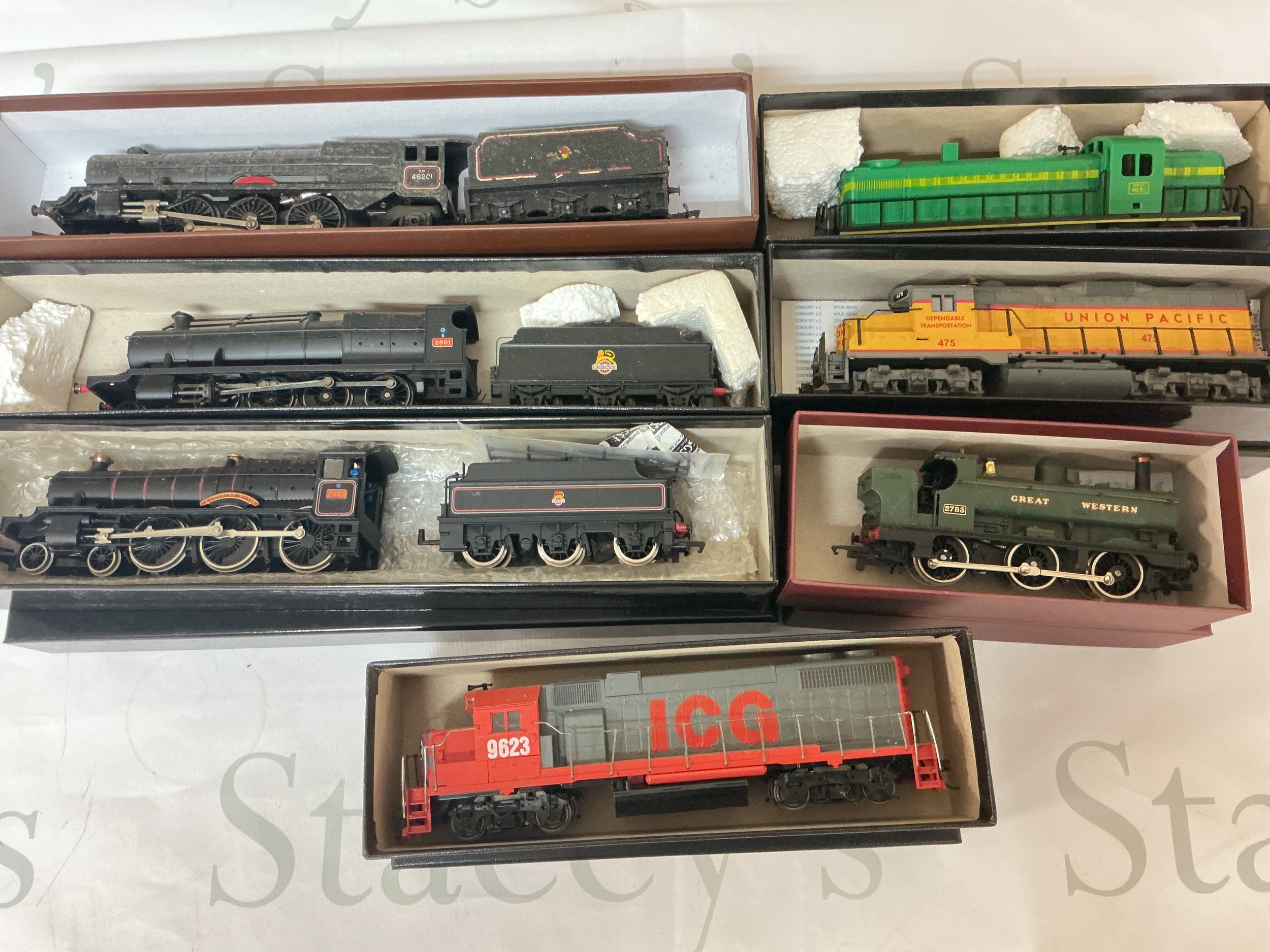 7 X 00/H0 Gauge Locomotives. No Reserve.