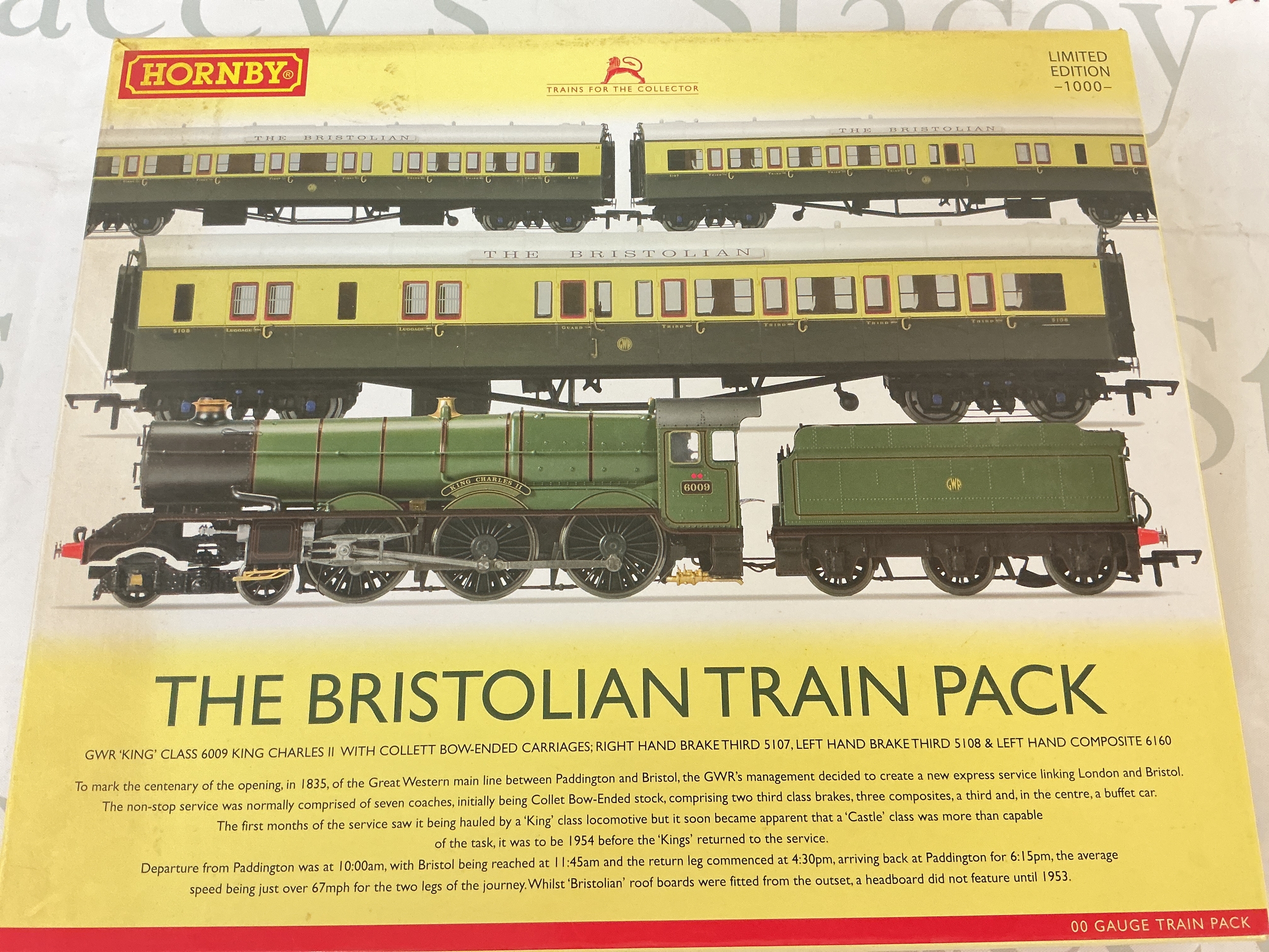 A Boxed Hornby 00 Gauge The Bristolian Train Pack #R3401. No Reserve.