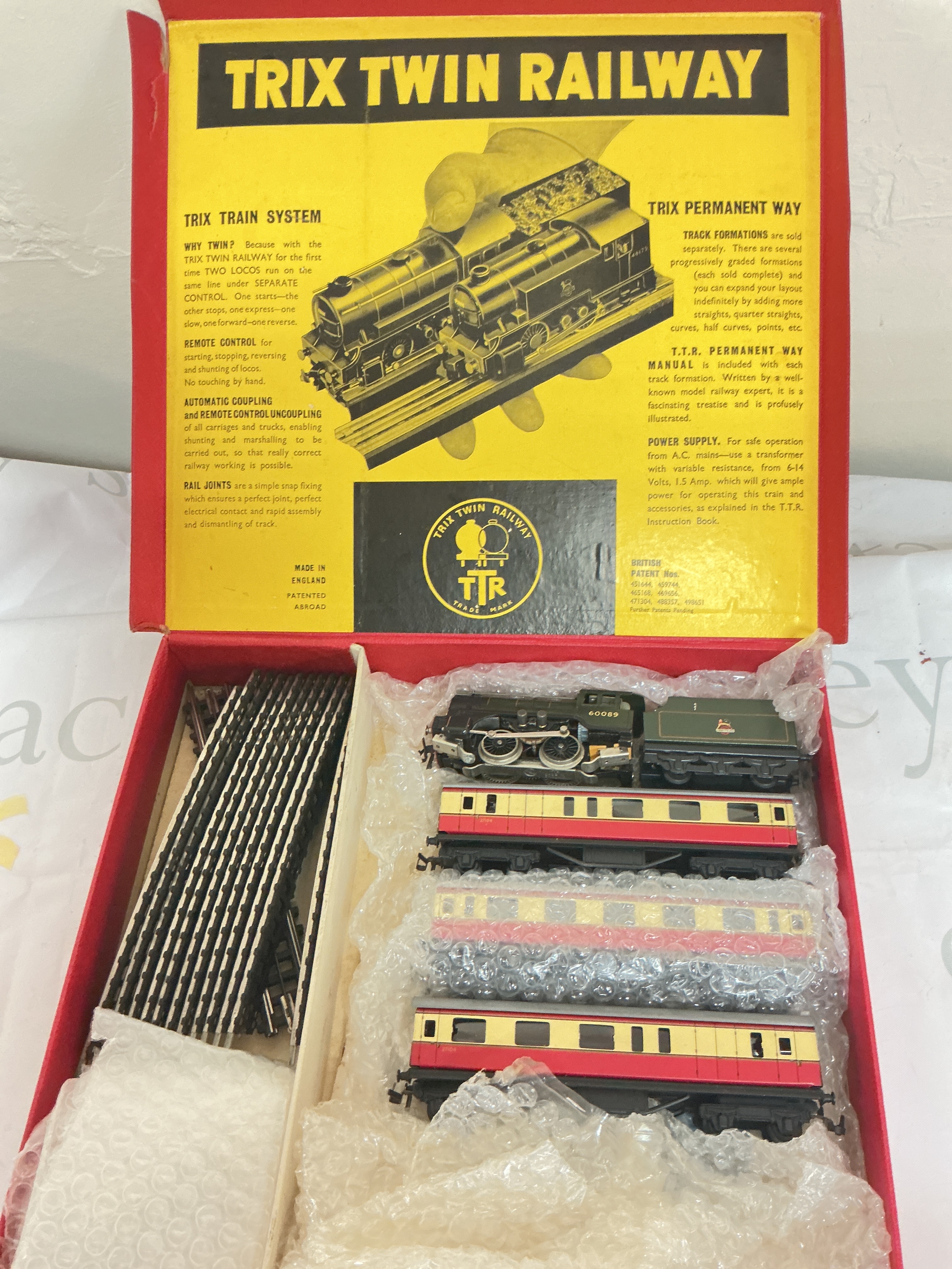 A Boxed Trix Twin Raiway set. No Reserve.