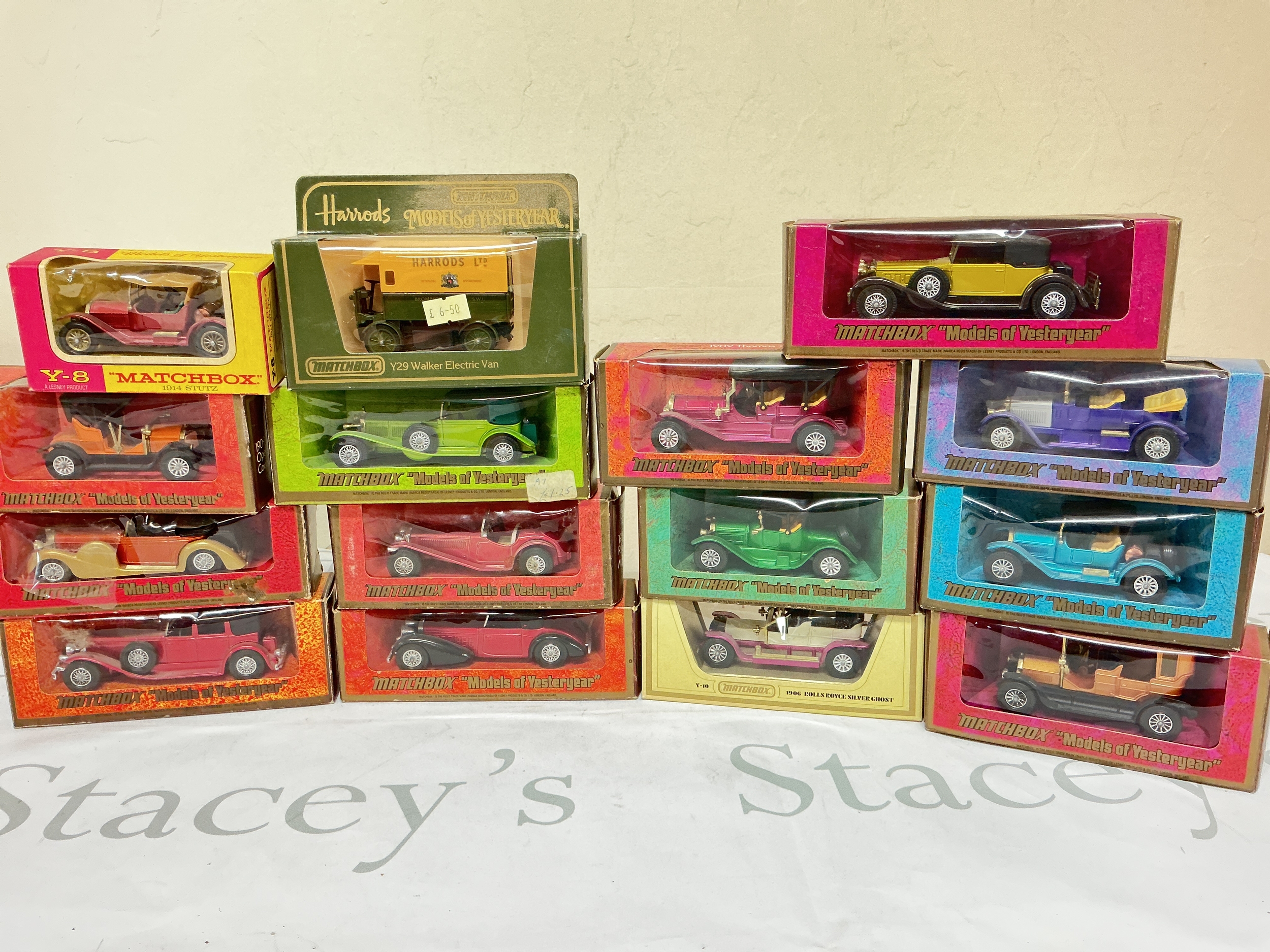 A Box Containing Boxed Matchbox Models Of Yesteryear. No Reserve.