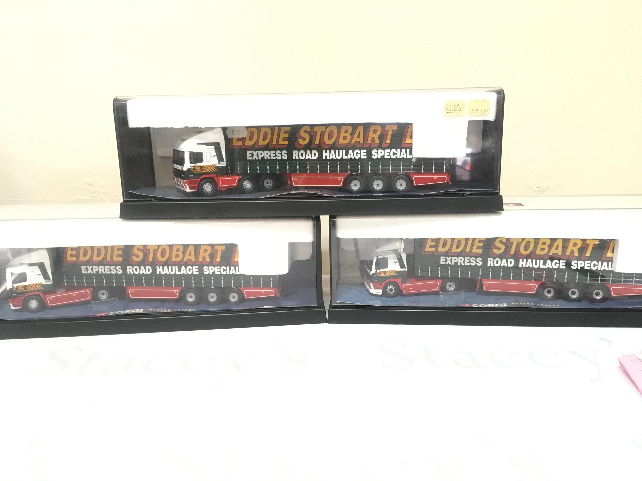 3 Boxed Corgi Eddie Stobart Modern Trucks