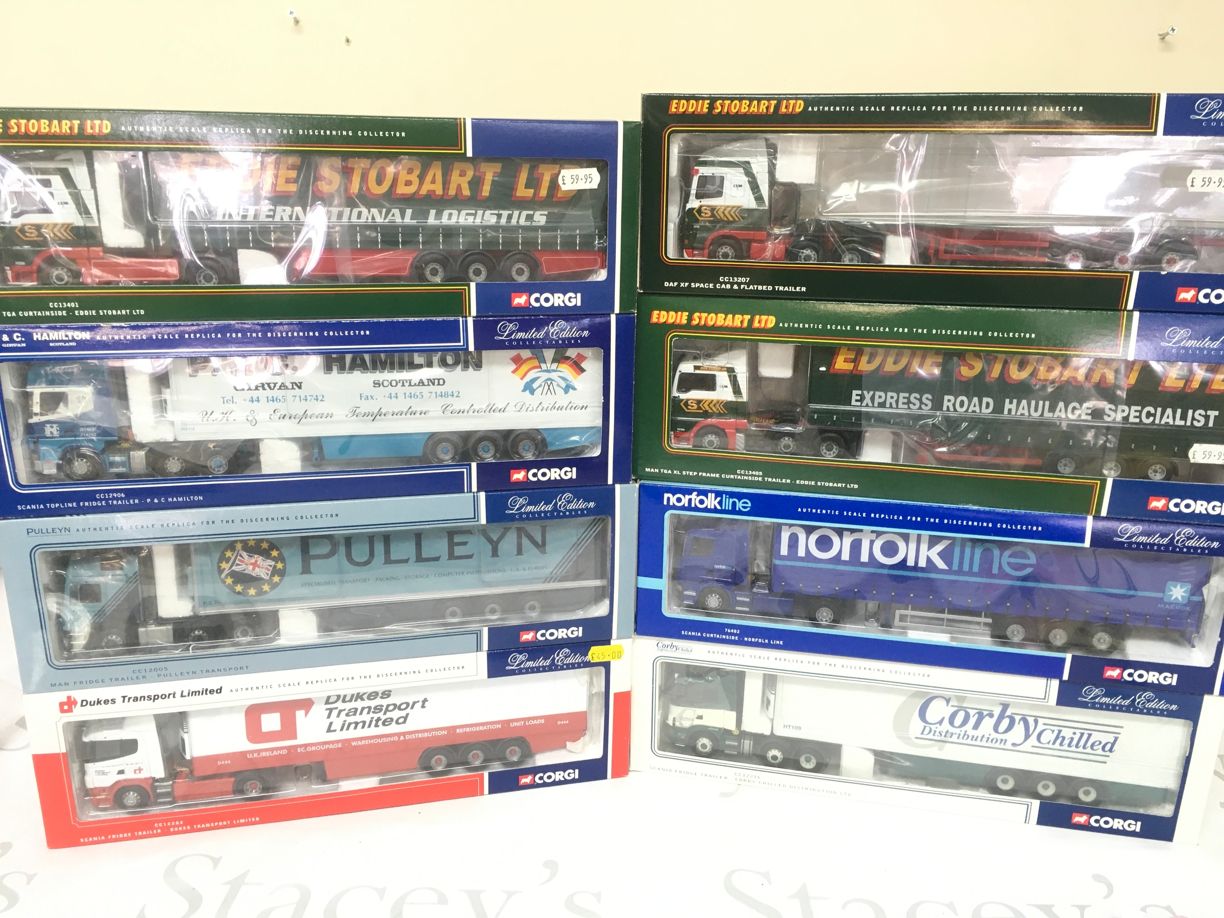 8 Boxed Corgi 1/50 Scale Diecast Lorries 