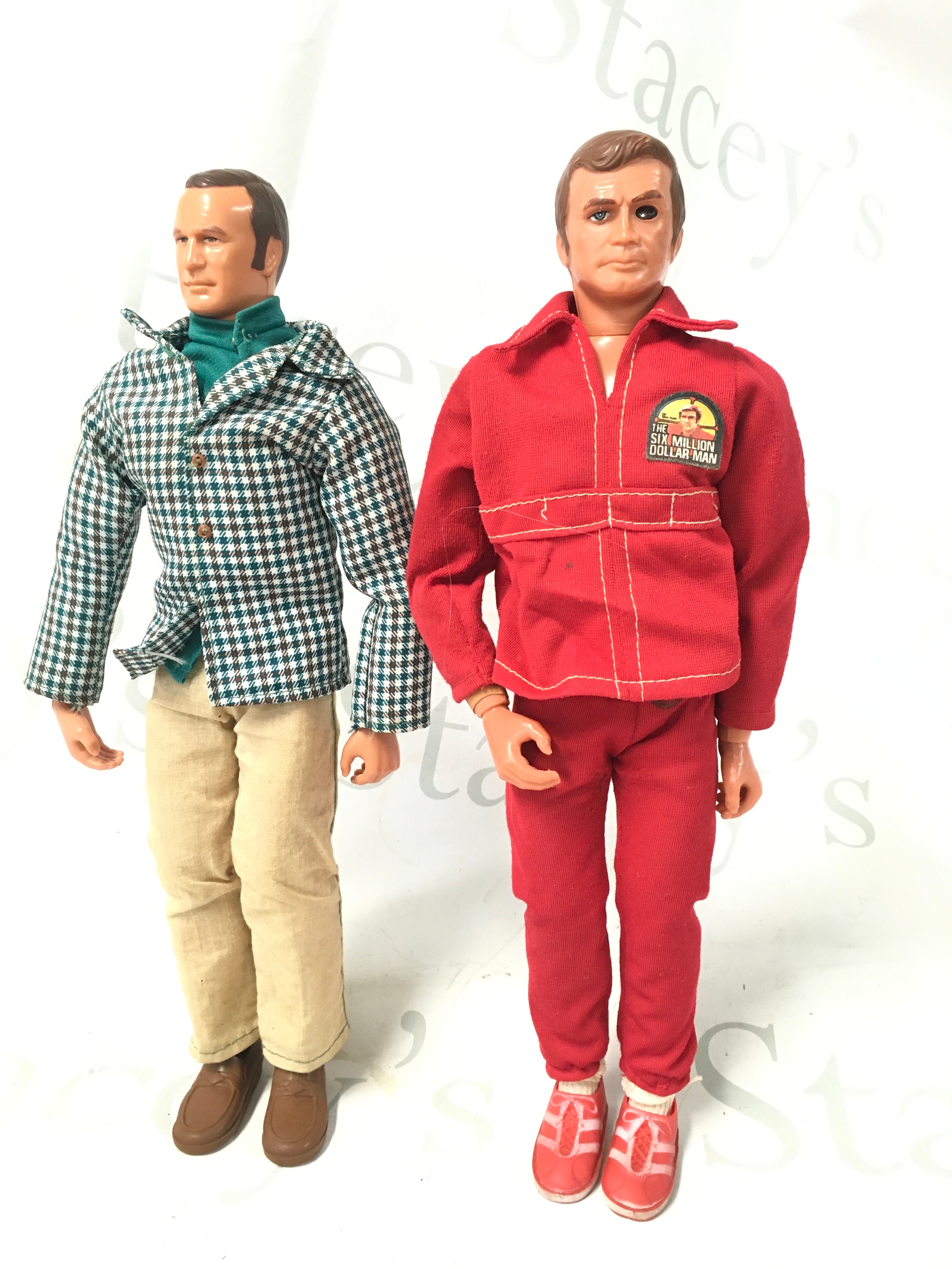 A Denys Fisher Six Million Dollar Man And A Oscar Goldman.