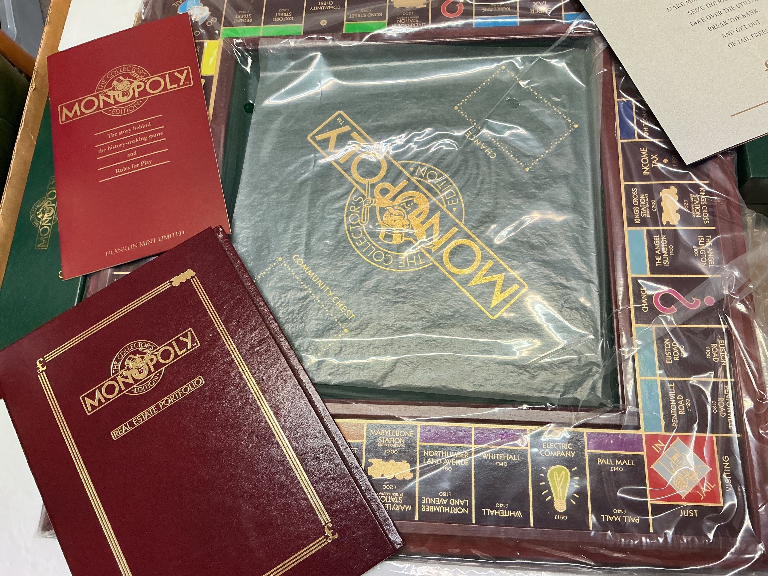 A Boxed Franklin Mint Limited Edition Wooden Monopoly Set. No Reserve.