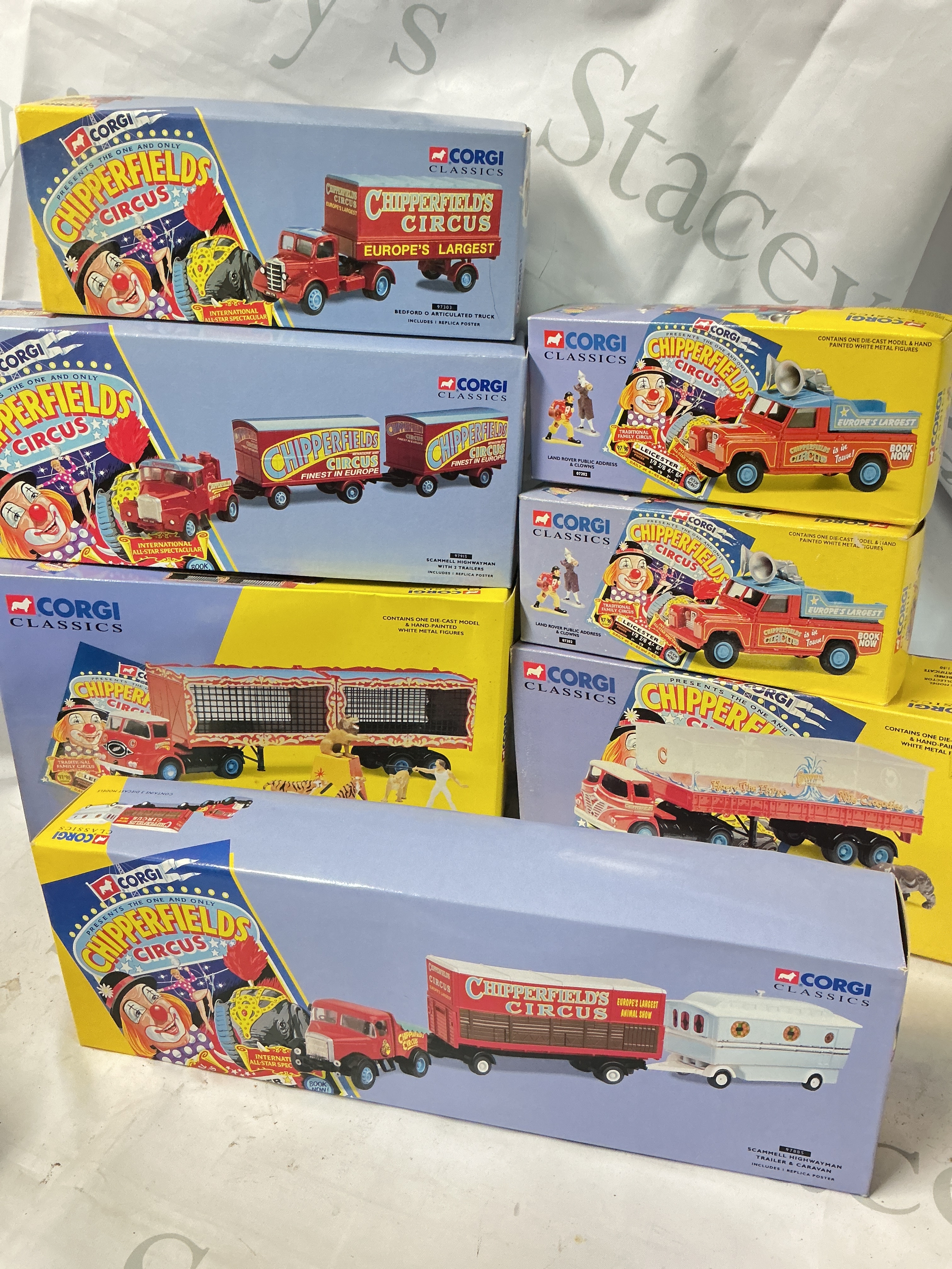 A Collection Of Boxed Corgi Classic Chipperfields Circus. No Reserve.