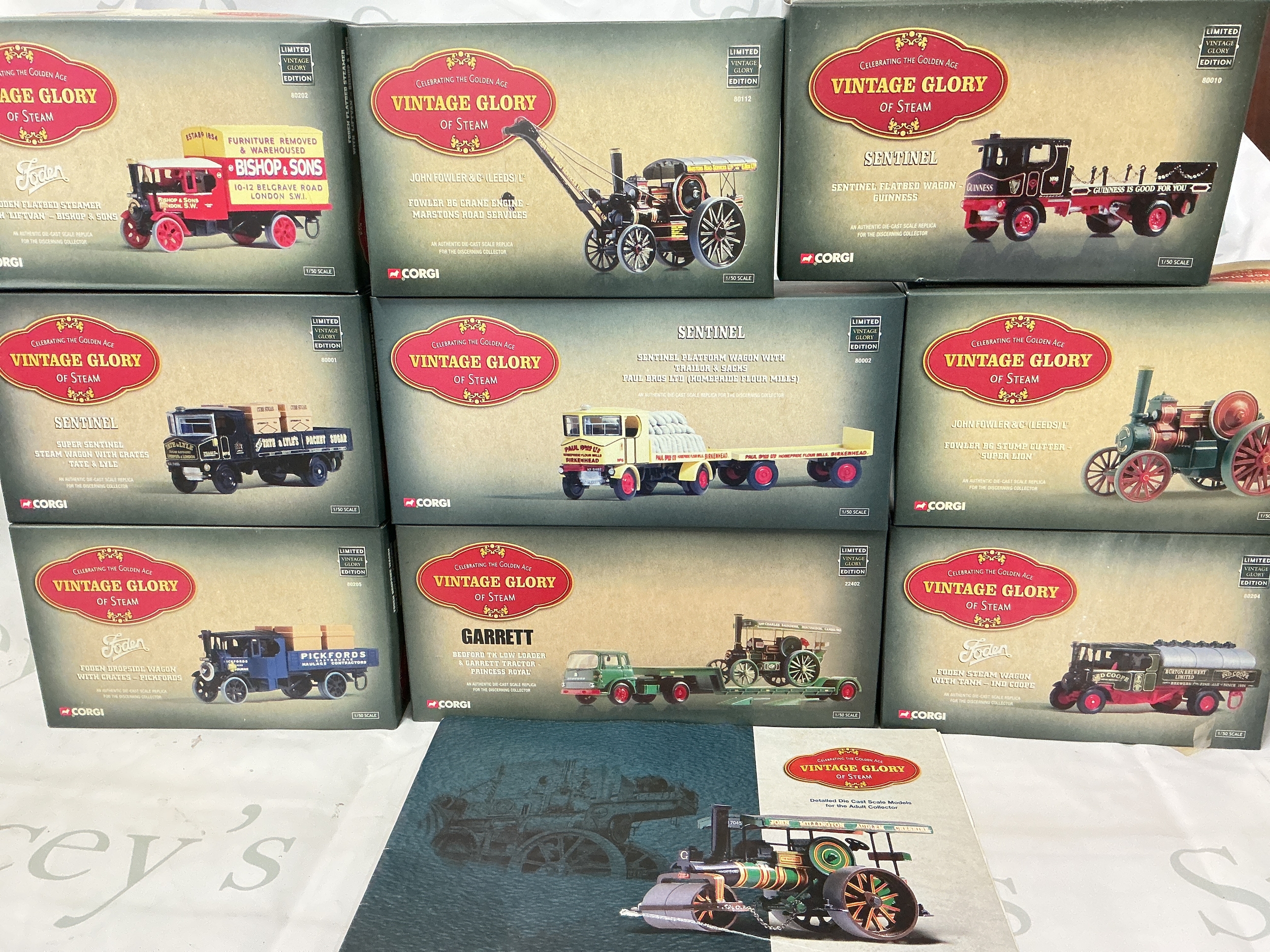 A Large Collection Of Boxed Corgi Vintage Glory Of Steam Models. No Reserve.
