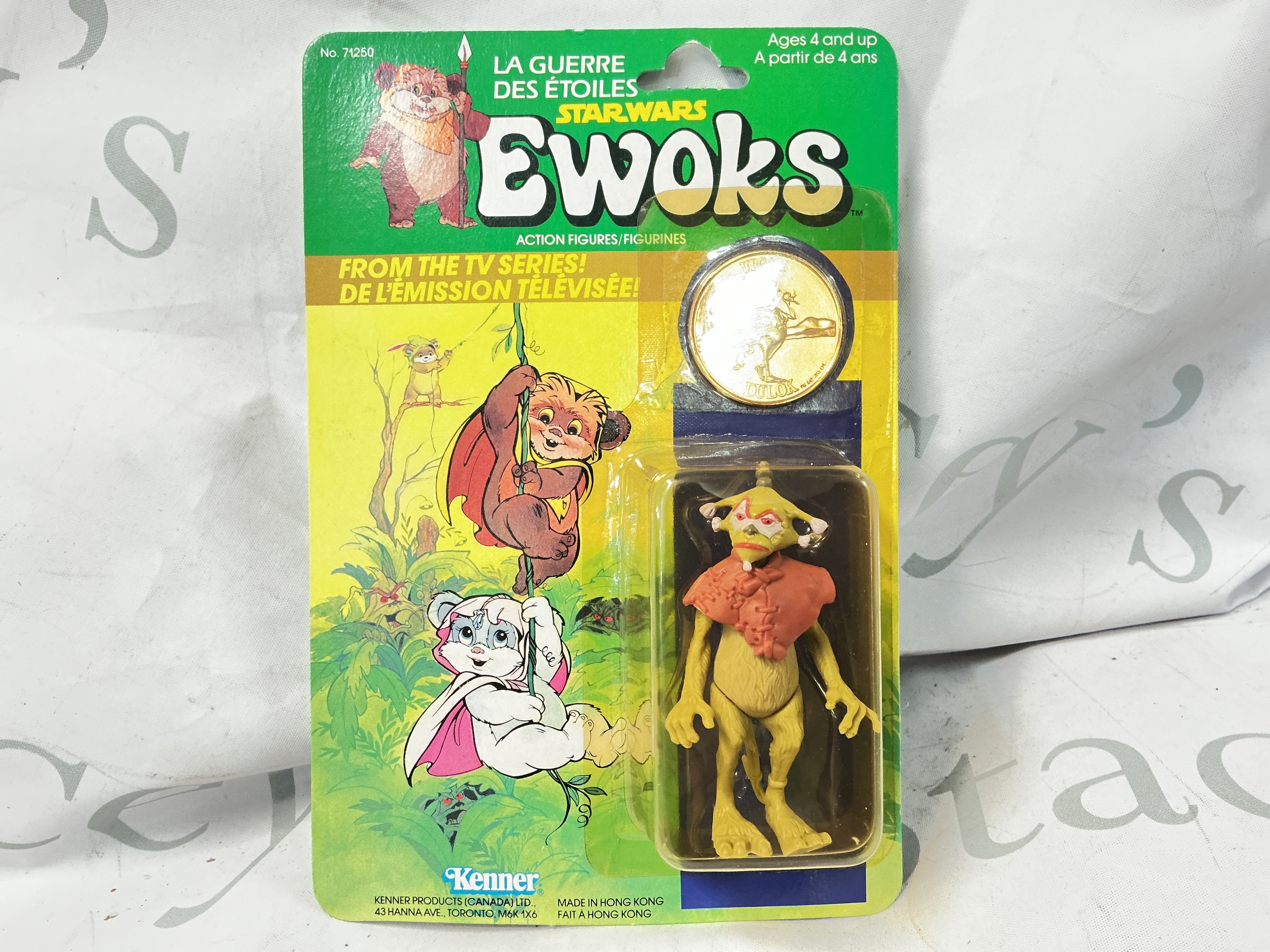 A Carded Canadian Star Wars The Ewoks Urgah Lady Gorneesh Figure. No Reserve.
