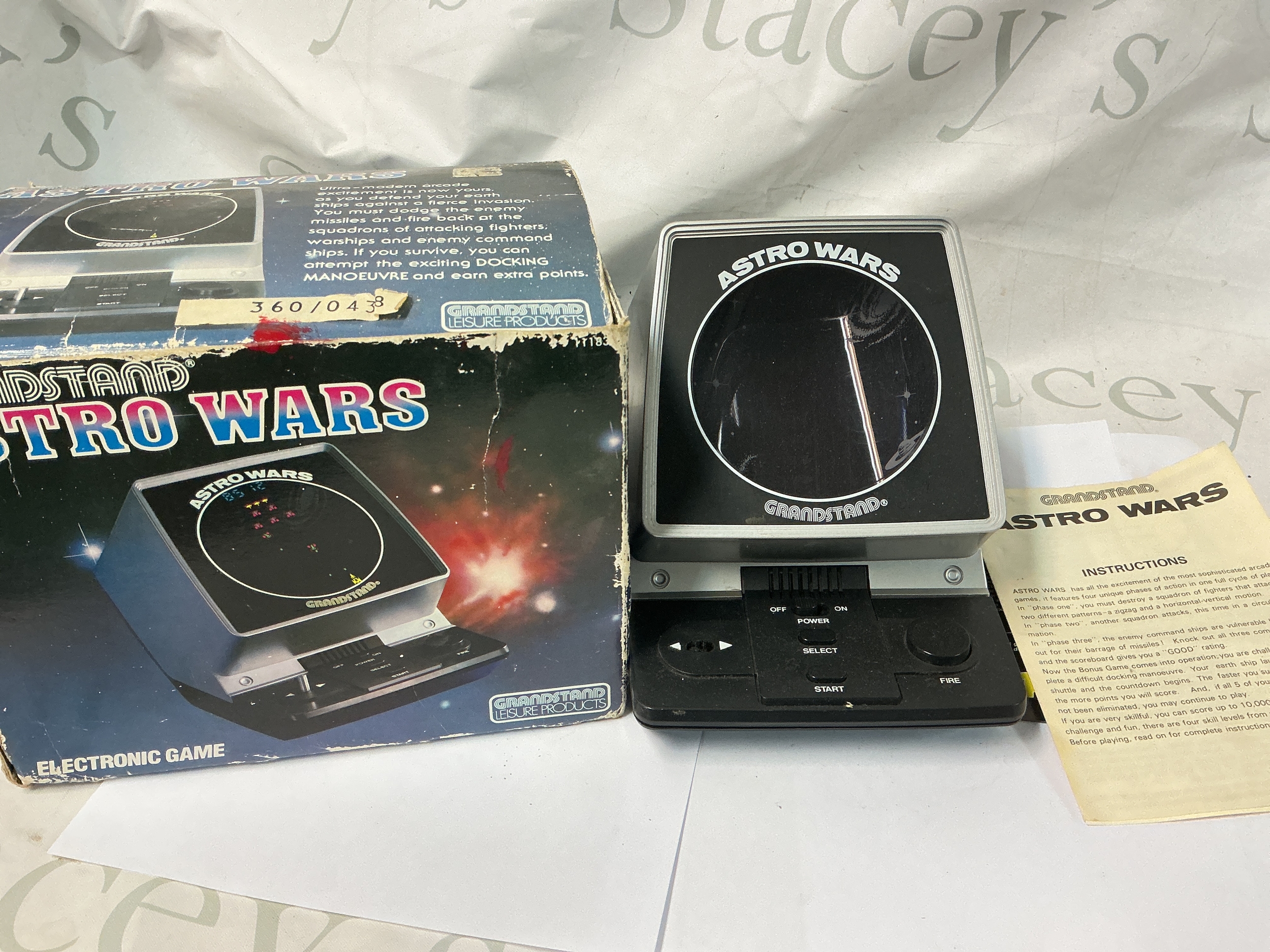 A Boxed Grandstand Astro Wars. A/F. No Reserve.