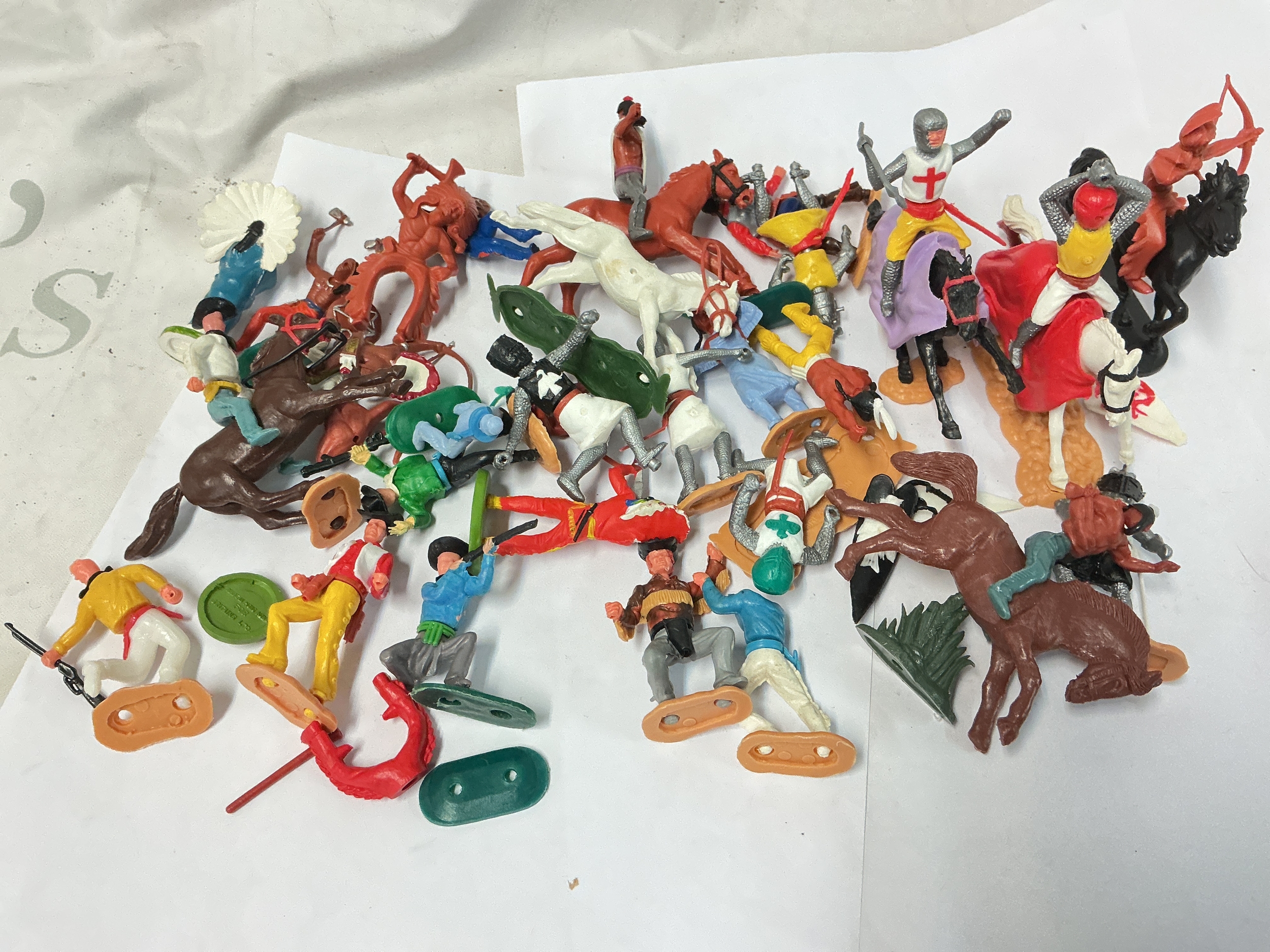 A Small Collection Of Timpo Knight, Cowboys And Indians. No Reserve.