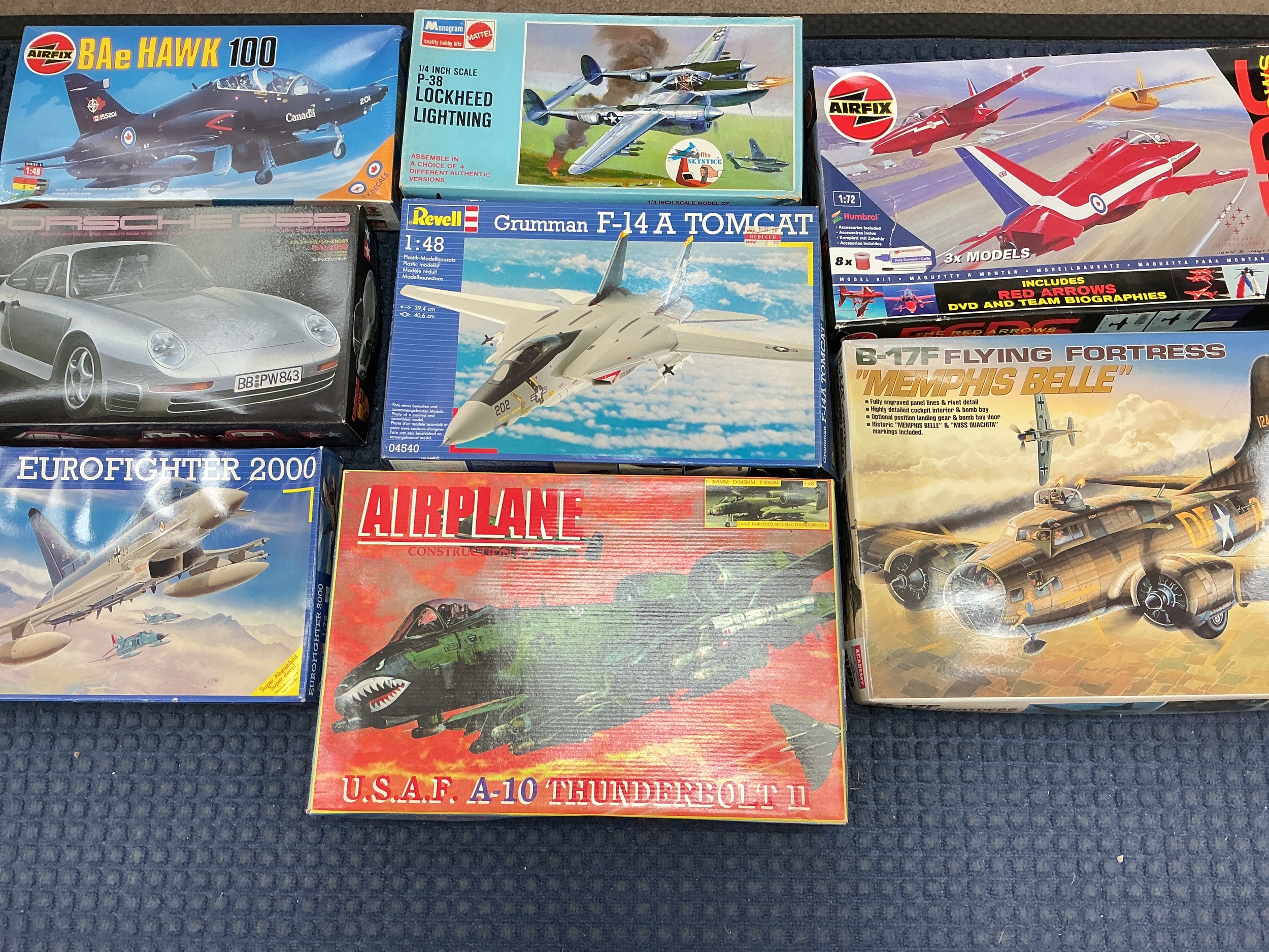 A Collection Of Plastic Model Kits Including Revell, Airfix, Monogram,Tamiya Etc. No Reserve.