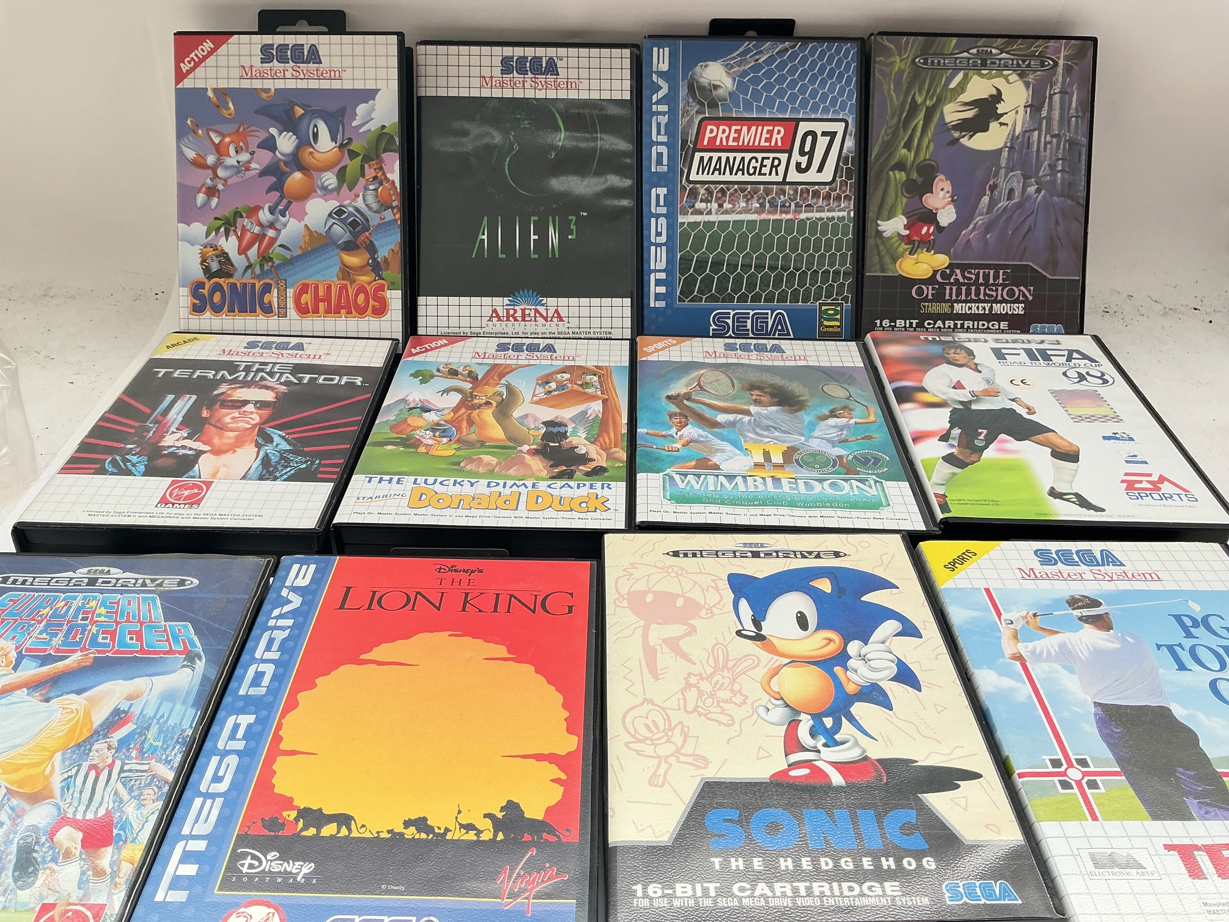 A Collection Of Boxed And Loose Sega Mega Drive/Master System Games.