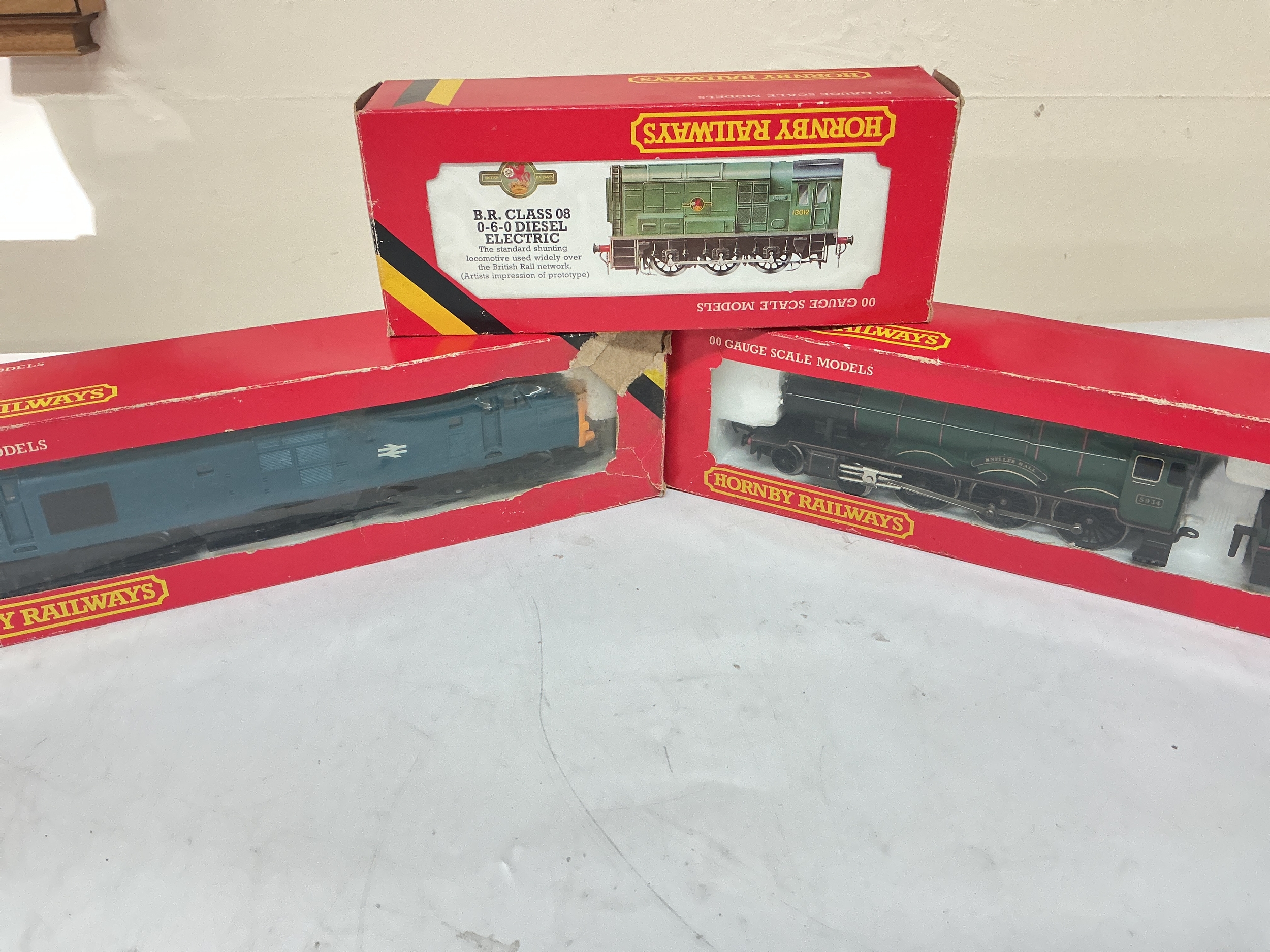 2 Boxes Containing 00 Gauge Locomotives, And Accessories, including Boxed Wagons.