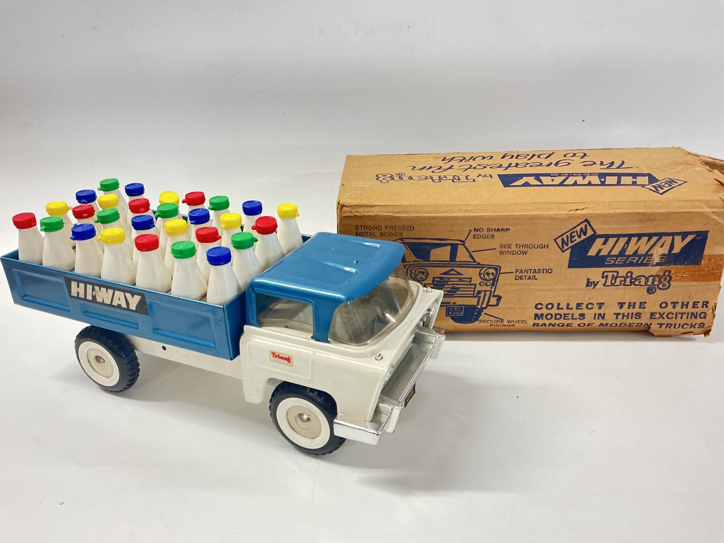 A Boxed Tri-Ang Milk Truck With Bottles. No Reserve.