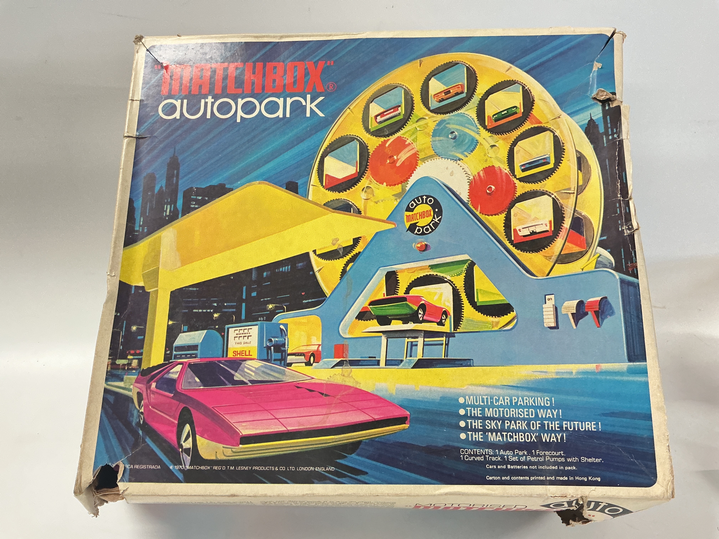 A Boxed Matchbox Autopark. And A Small Collection Of Matchbox Superfast Cars.