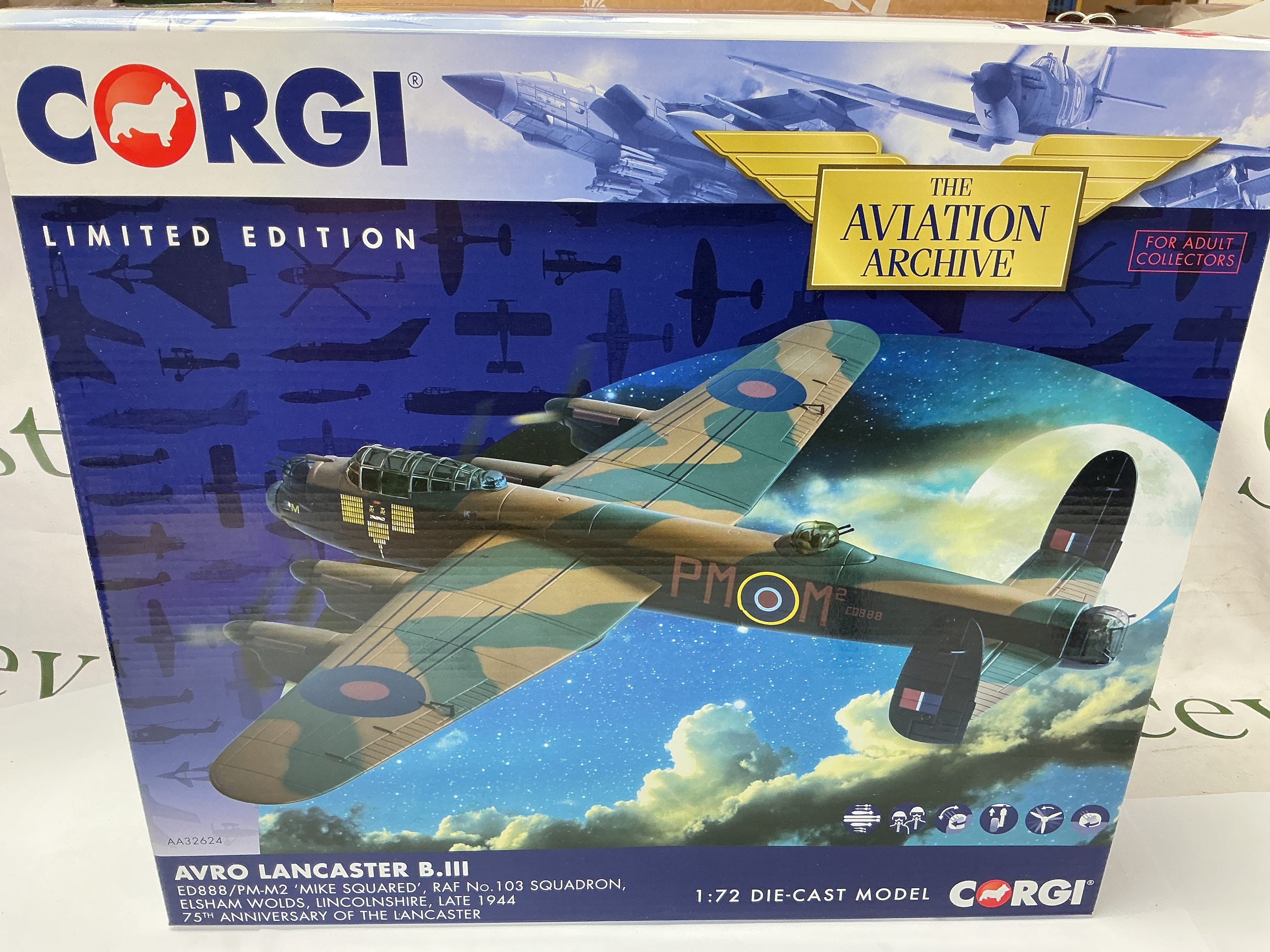 A Boxed Corgi Aviation Archive Avro Lancaster B.III #AA32624.
