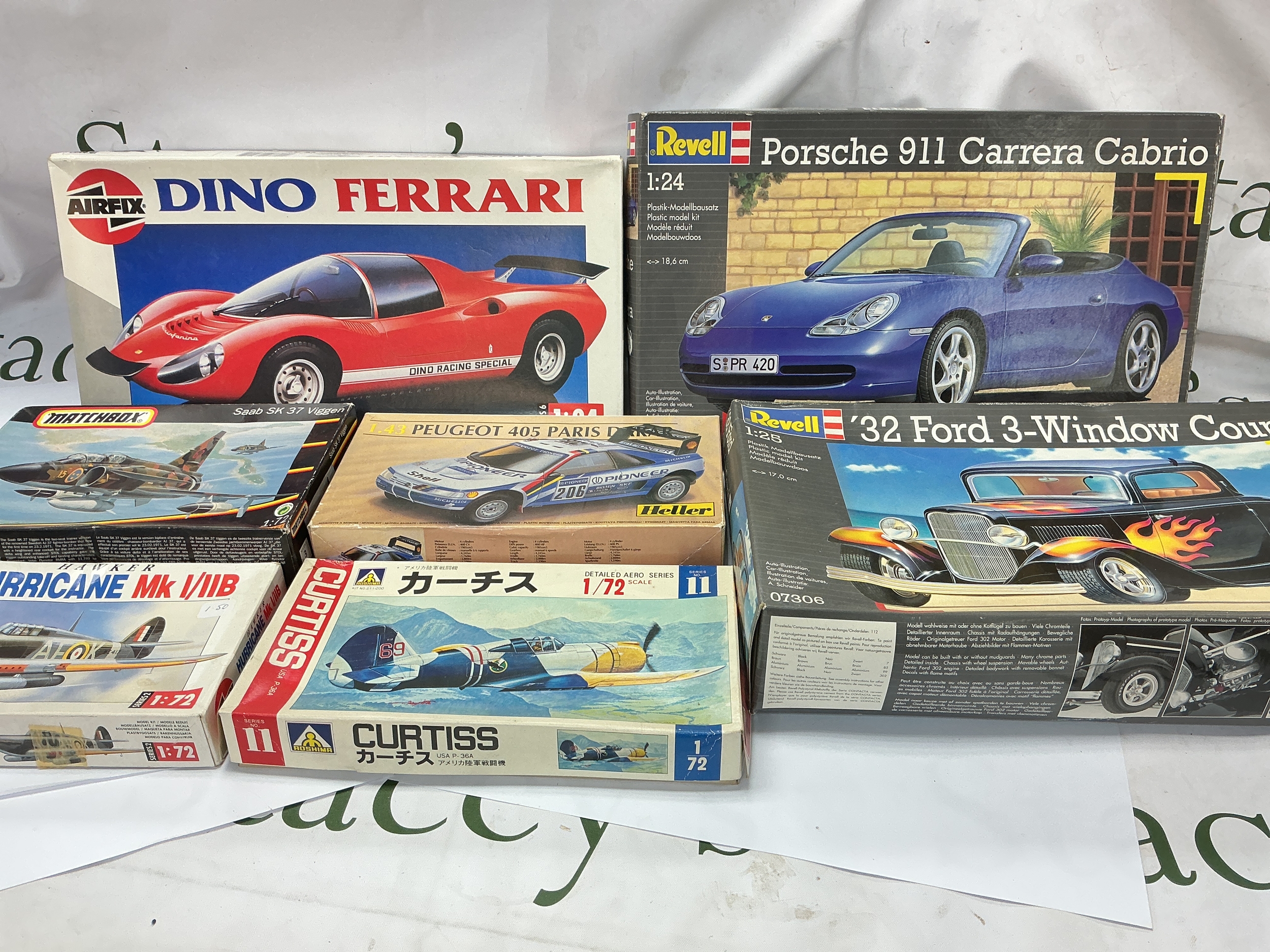 A Collection Of Boxed Model Kits Including Heller, Matchbox, Airfix, Revell Etc. No Reserve.