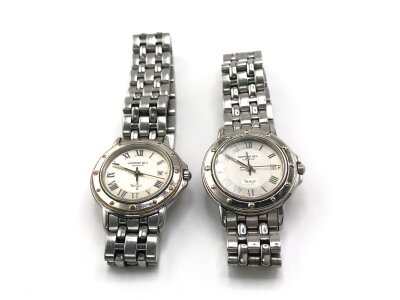 Two ladies chrome finished Raymond Weil Tango watches. Not seen running.