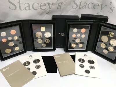 Two 2017 Royal Mint Proof coin sets