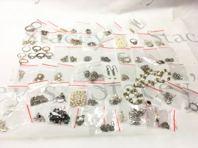 Silver Jewellery including bracelets, rings etc . Some non silver pieces