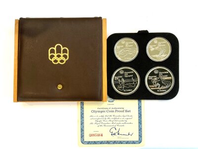 A 1976 Sterling silver Canadian Olympics proof coin set.
