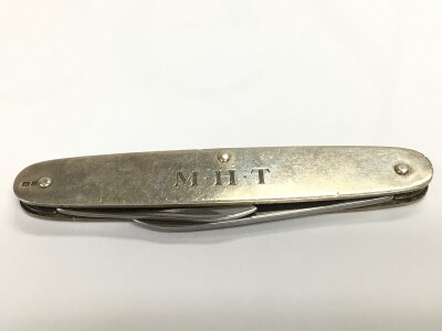 A silver hallmarked penknife, 31.7g total weight,