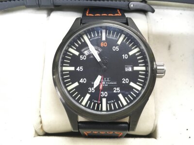 A Ball & Co automatic watch with box and paperwork.