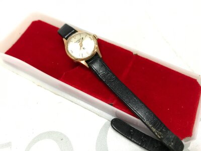 A cased Real Madrid vintage watch C de F