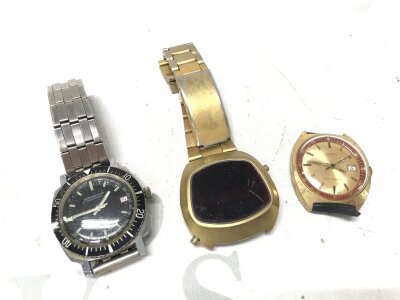 SuperSwiss divers watch and two vintage watches
