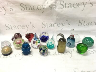 A Collection of paperweights, some Caithness