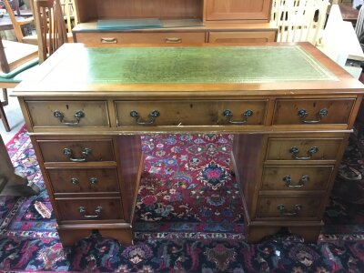 A yew wood desk- NO RESERVE