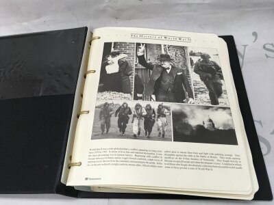 An album of coin covers of history of World War II